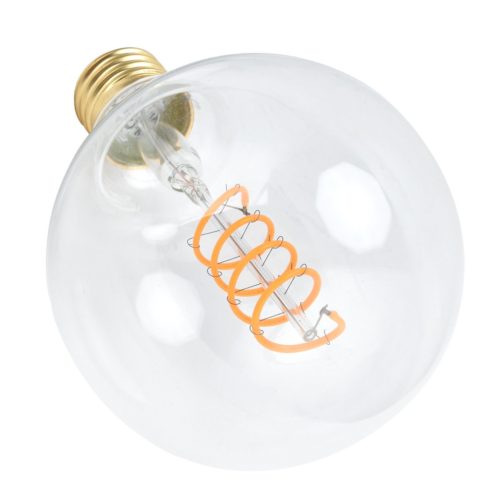 G95 LED Single Spiral Flexible Filament Light Bulb 27 4W 110V Retro Bulb for view 8