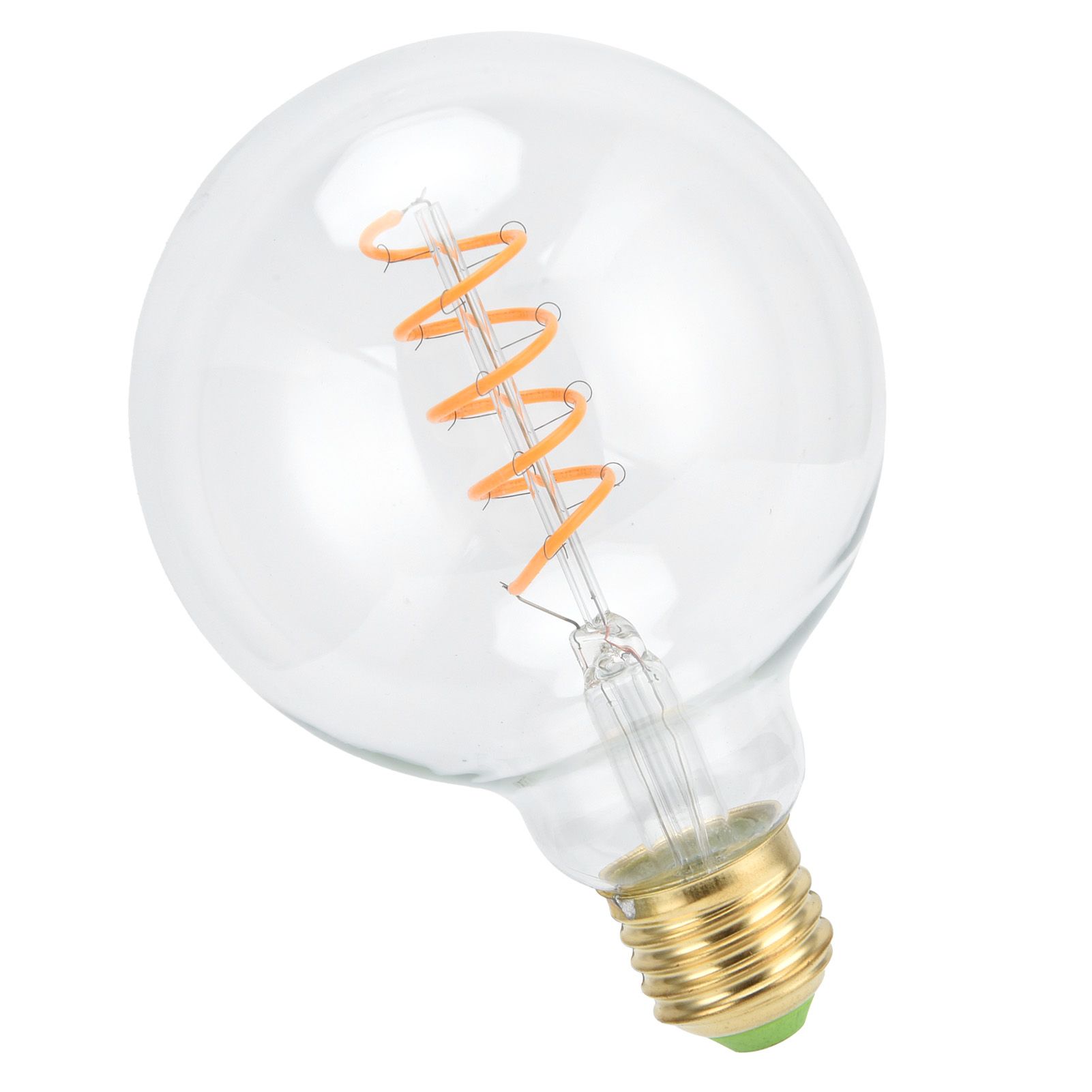 G95 LED Single Spiral Flexible Filament Light Bulb 27 4W 110V Retro Bulb for view 10