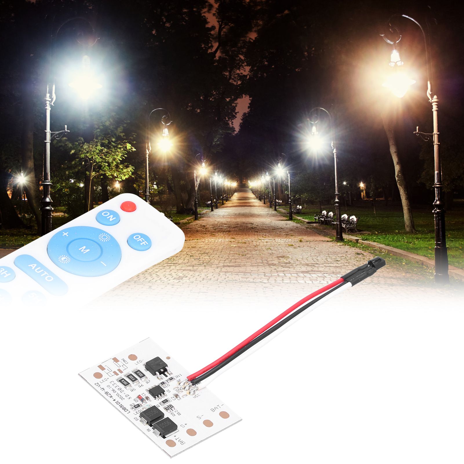 Solar Integrated Street Lamp Controller Module Driver Board 3.2V/3.7V Remote view 12