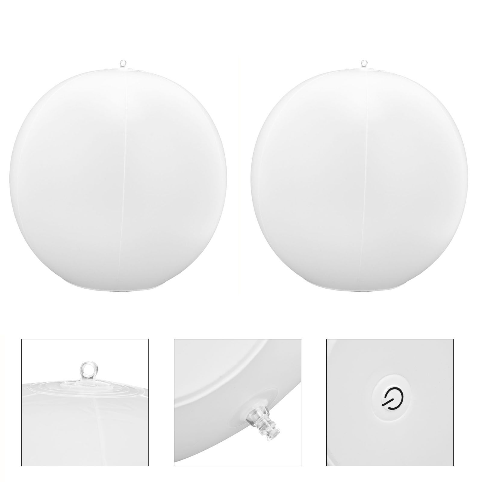 2Pcs LED Solar Floating Ball Light with Remote 16Color RGBW Decorative Lamp view 7