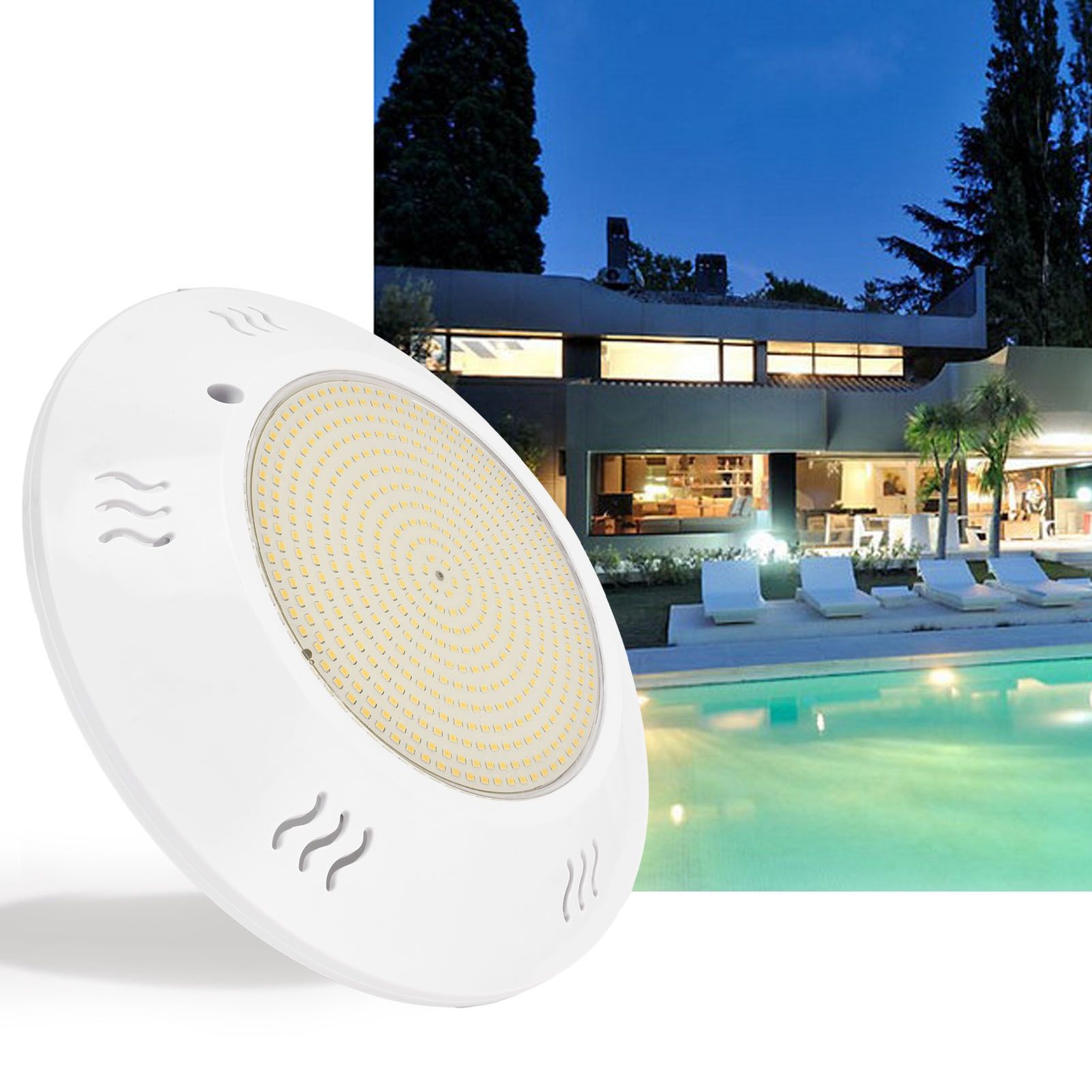 SMD 2835 LED Pool Light IP68 FullResin Glued WallMounted Underwater Light for view 11