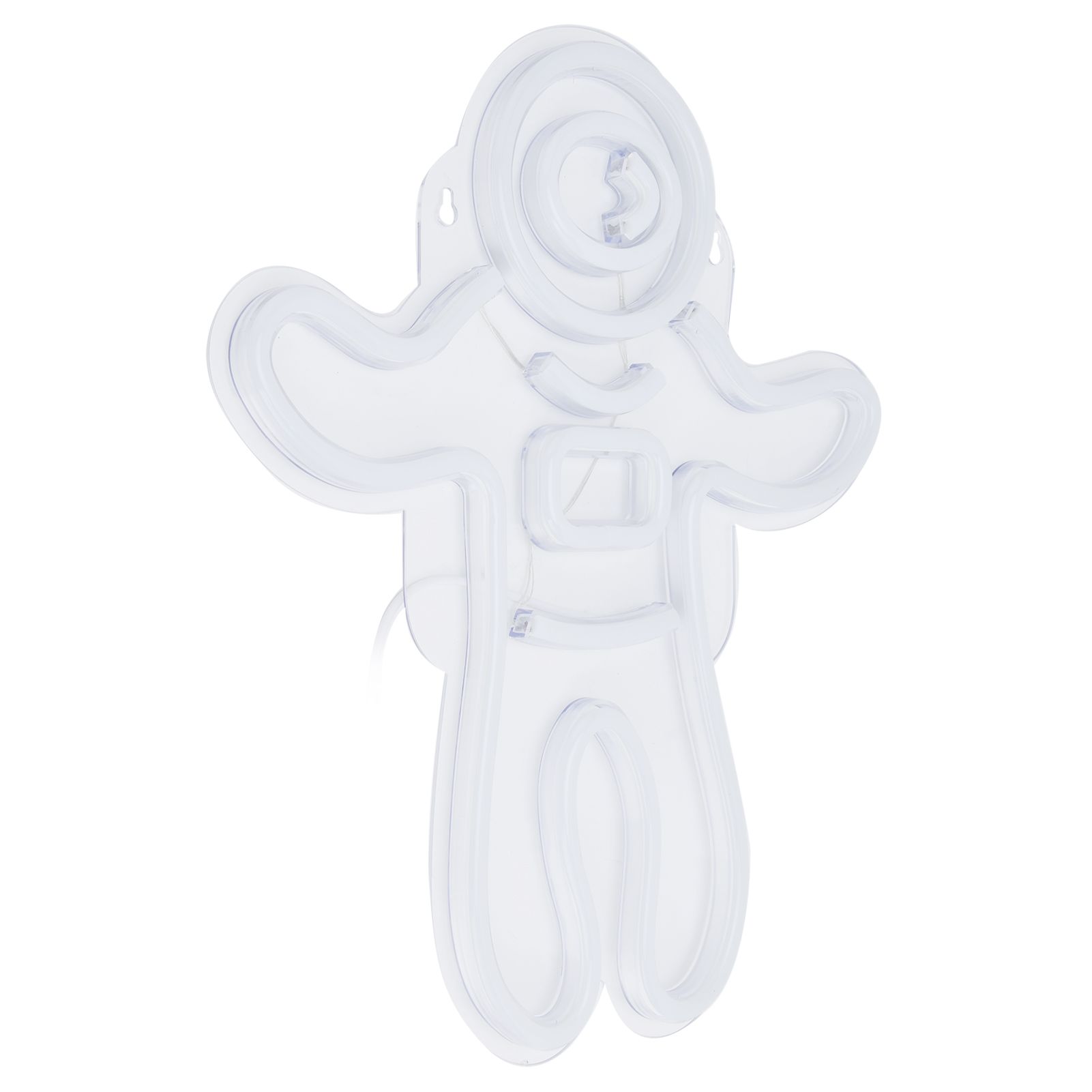 LED Astronaut Neon Light USB Powered Transparent Backboard Lamp for Birthday Home