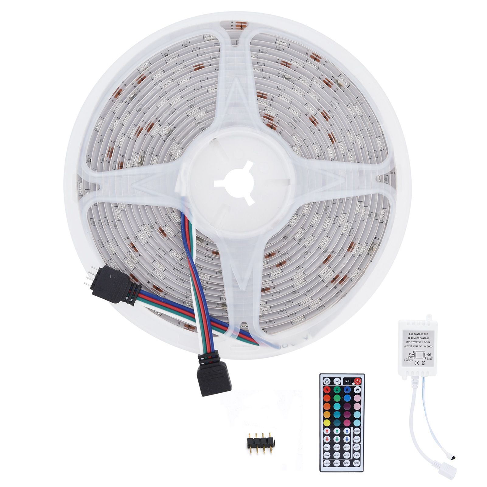 16.4ft 5050 Light Strip RGBW LED Strip Colorful Light 44‑Key Remote Control view 3