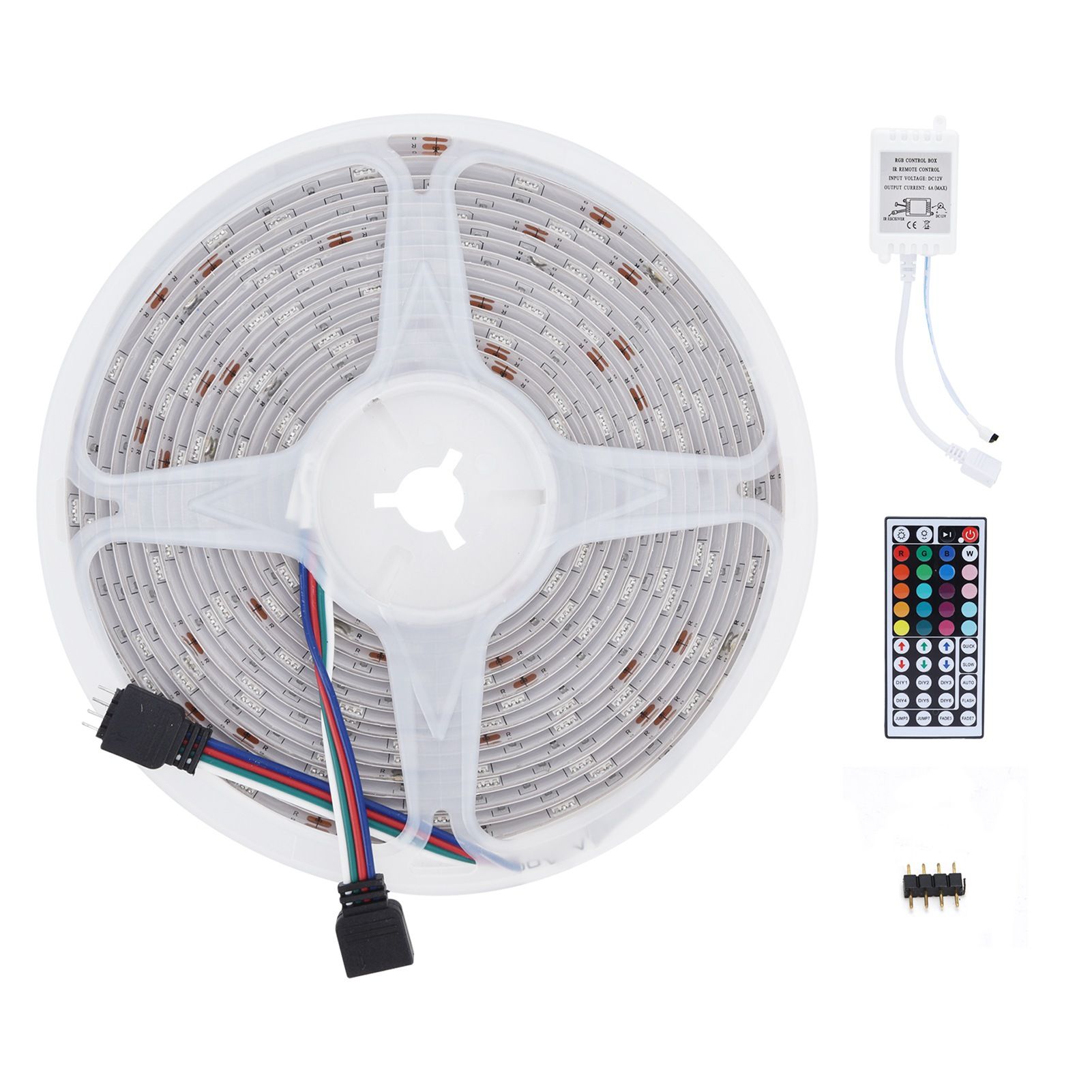 16.4ft 5050 Light Strip RGBW LED Strip Colorful Light 44‑Key Remote Control view 4