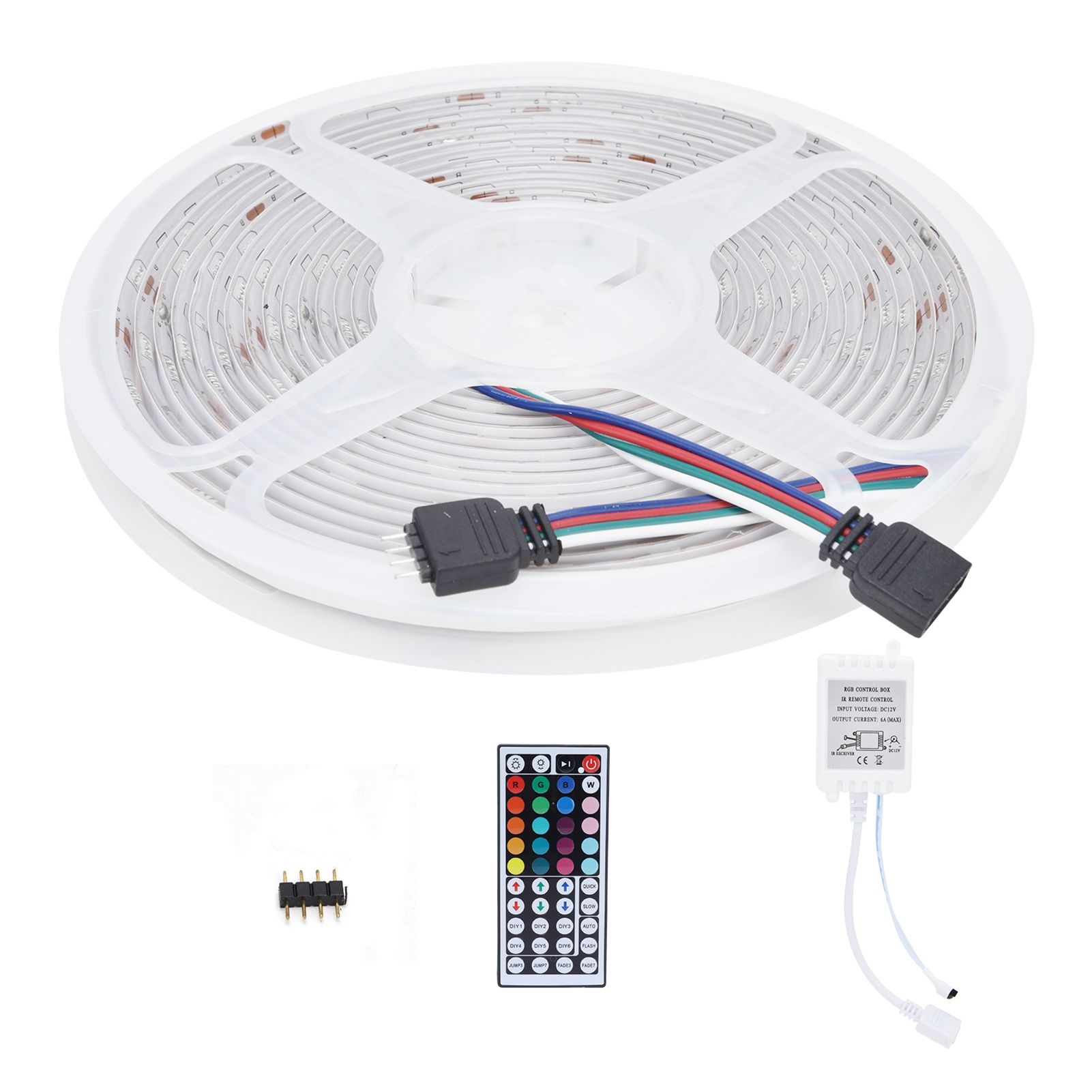 16.4ft 5050 Light Strip RGBW LED Strip Colorful Light 44‑Key Remote Control view 7