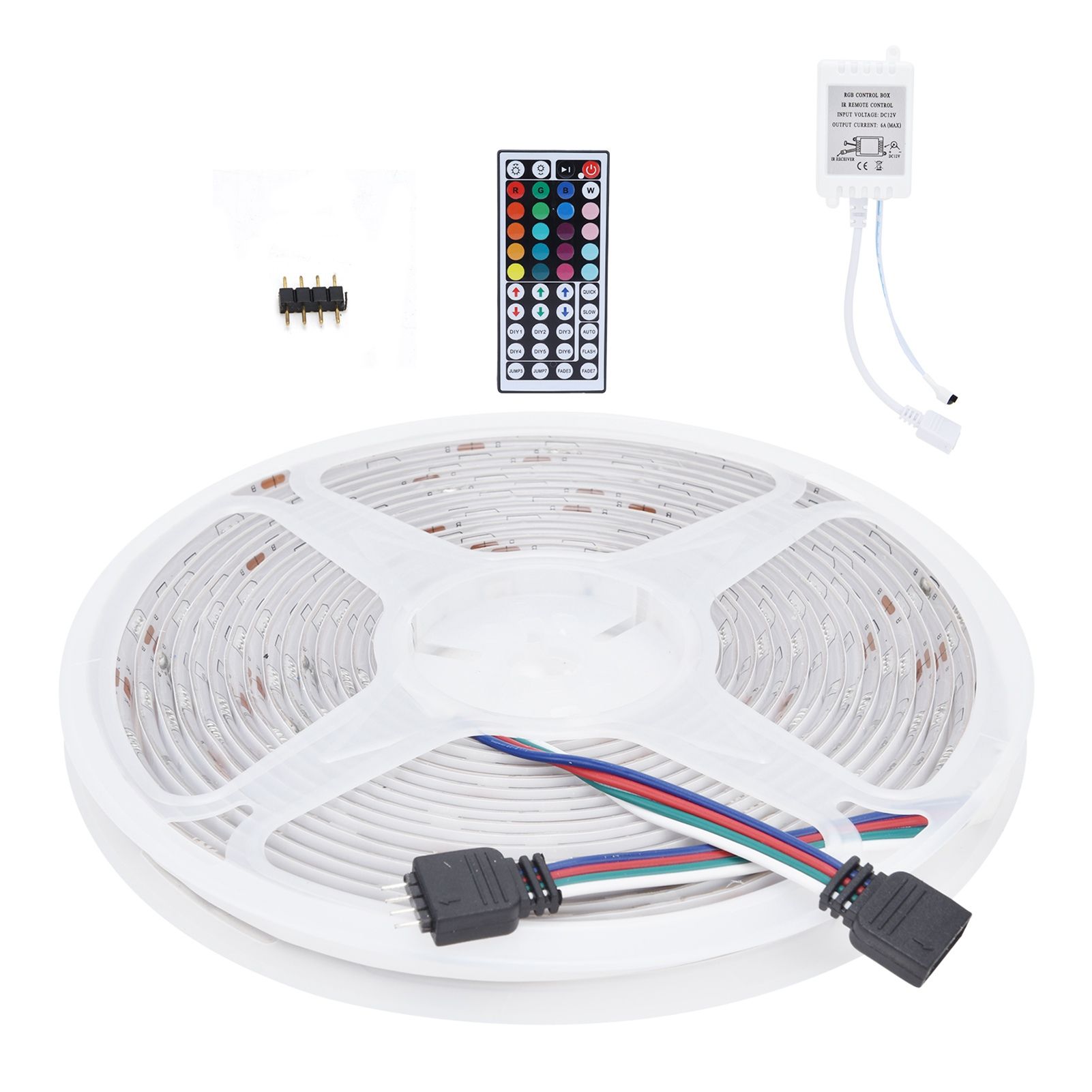16.4ft 5050 Light Strip RGBW LED Strip Colorful Light 44‑Key Remote Control view 8