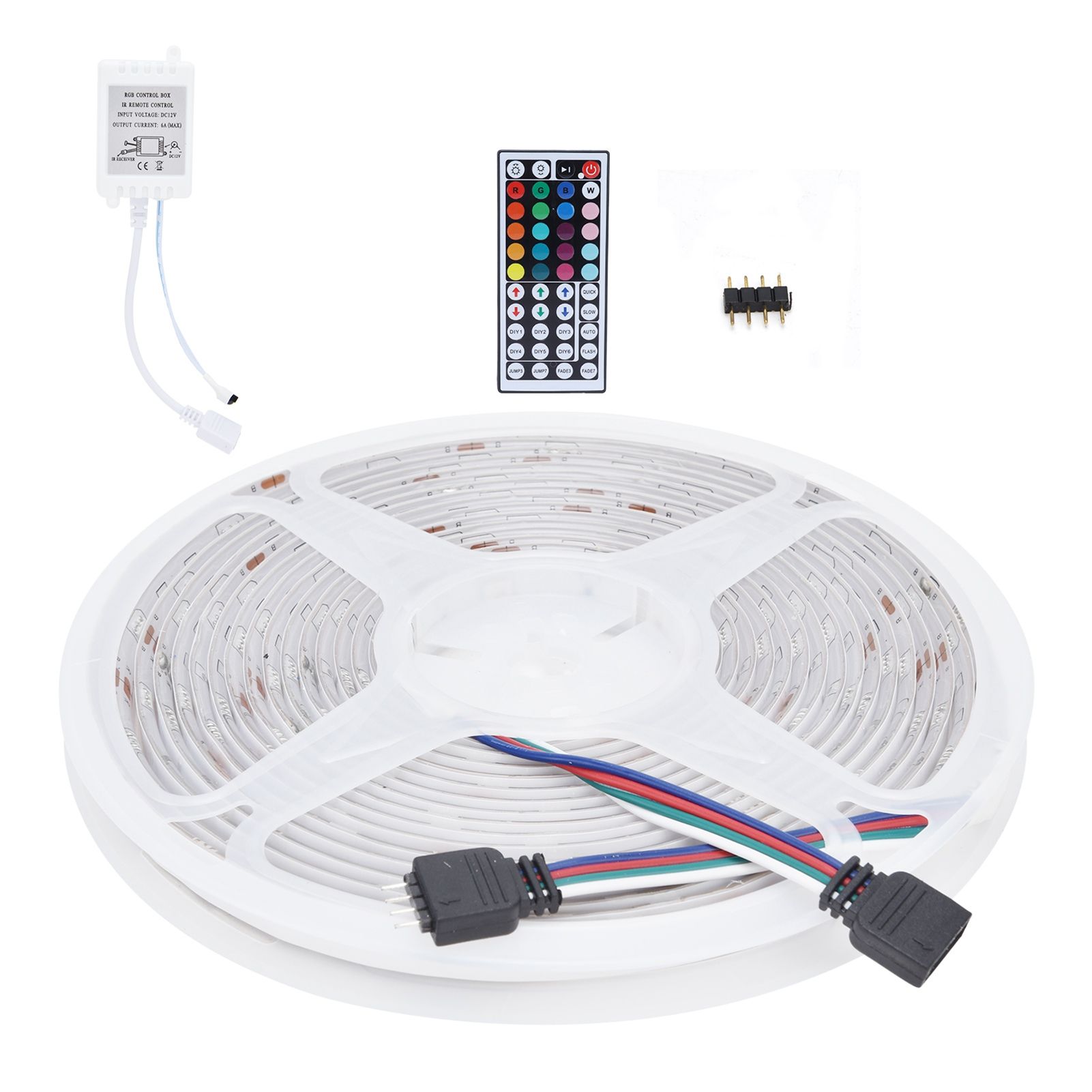 16.4ft 5050 Light Strip RGBW LED Strip Colorful Light 44‑Key Remote Control view 9