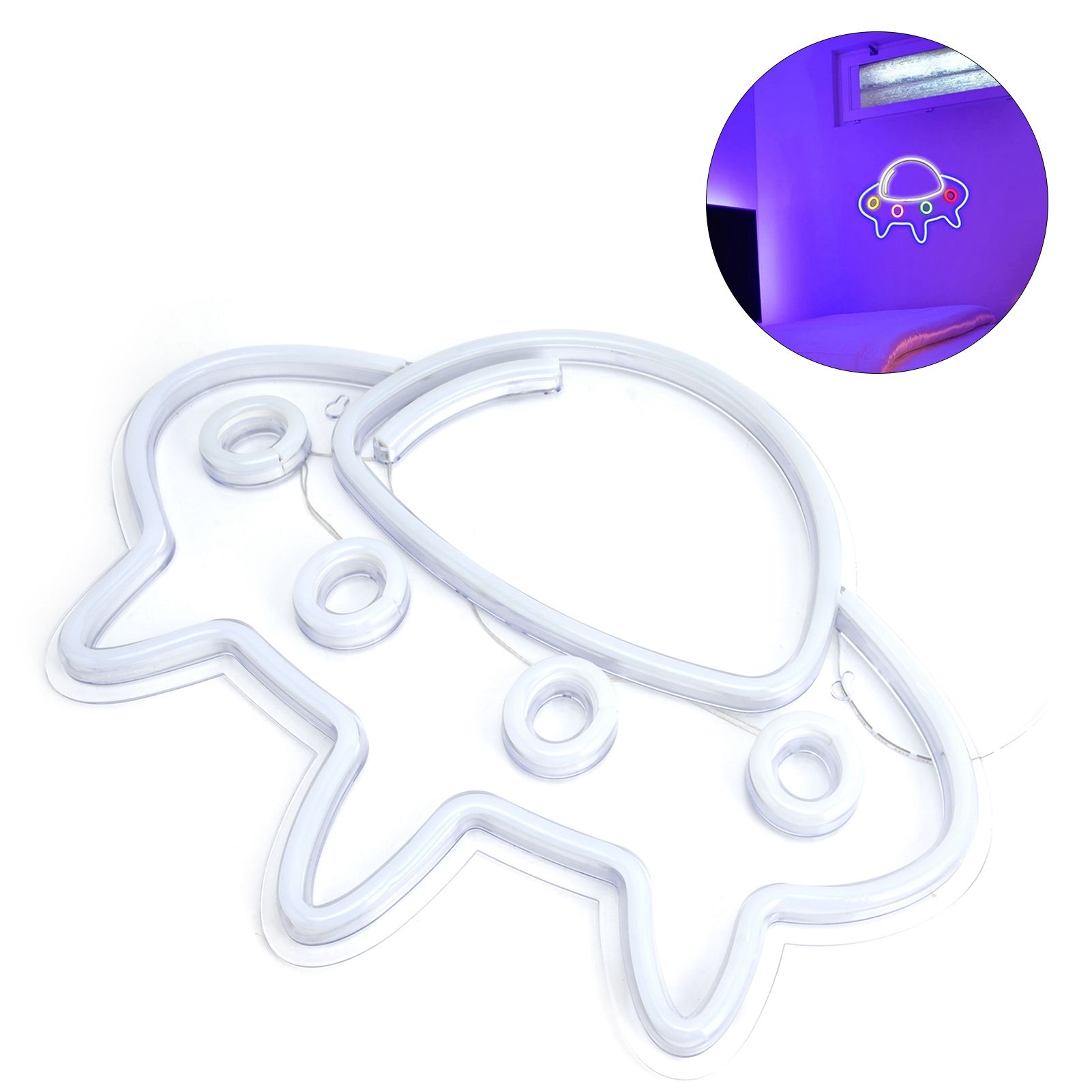 Neon Light PVC High Brightness Uniform Luminescence USB Powered LED Spaceship view 12
