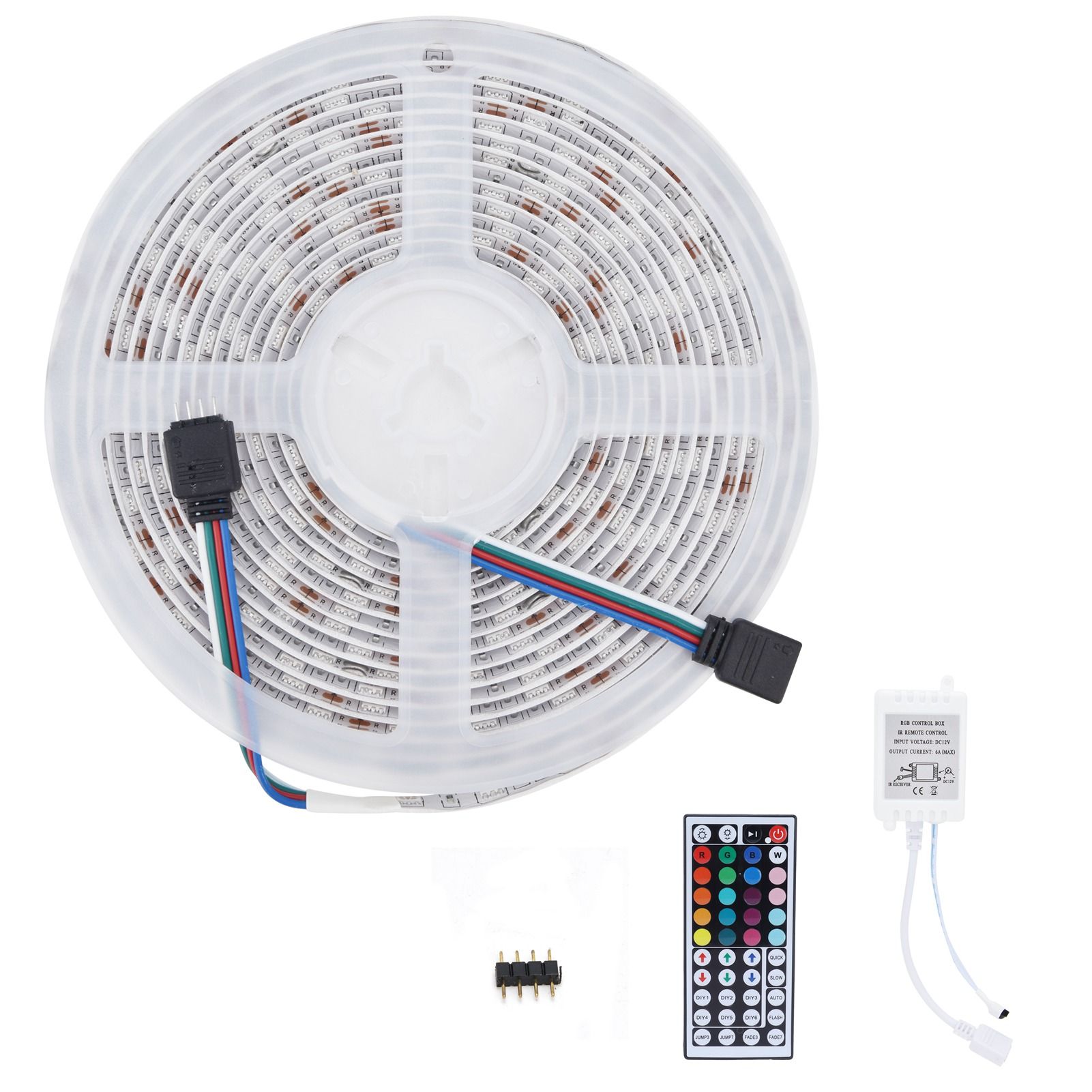 16.4ft LED Strip Light Remote Control 44‑Key Adjustable 5050 300LEDs RGBW view 3