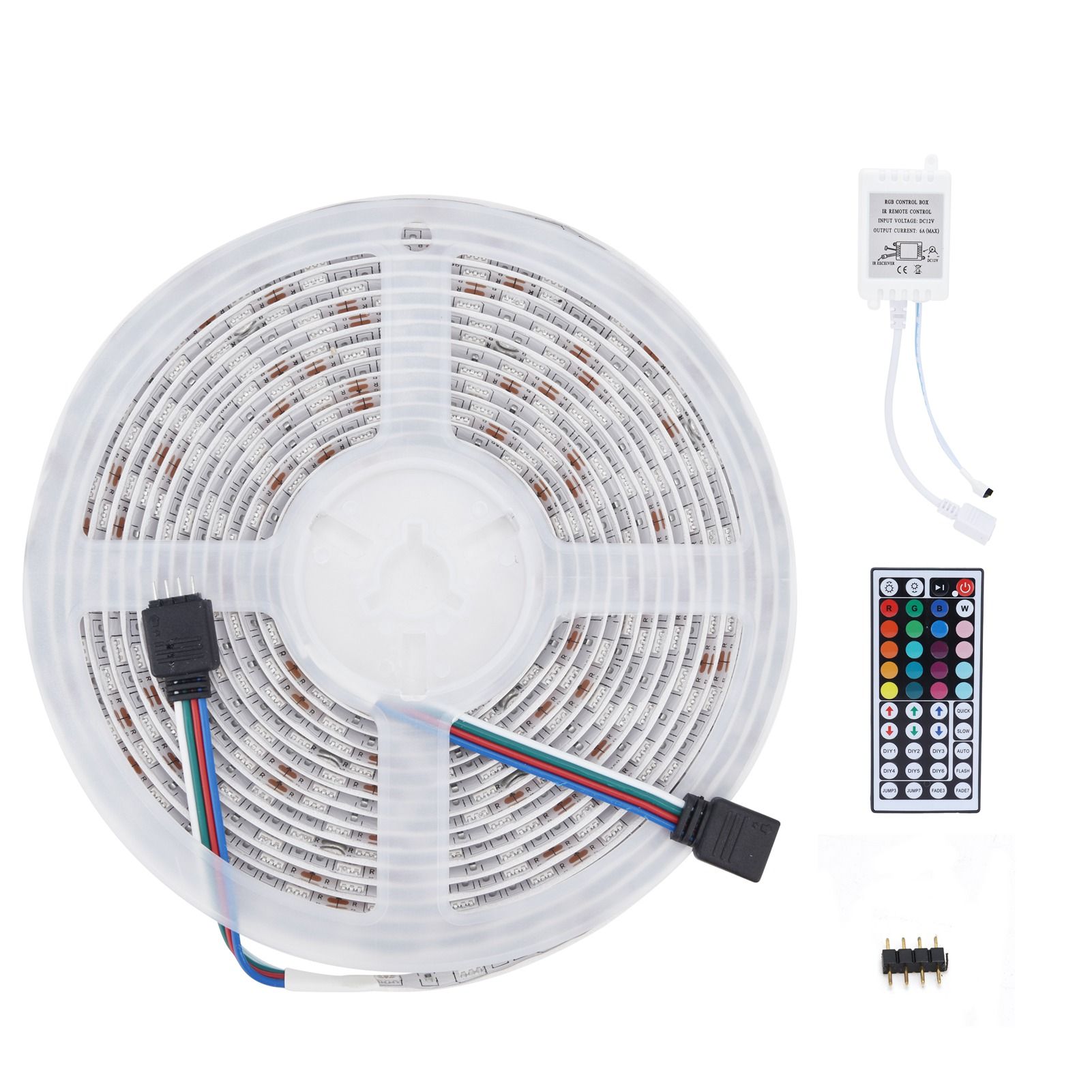 16.4ft LED Strip Light Remote Control 44‑Key Adjustable 5050 300LEDs RGBW view 4