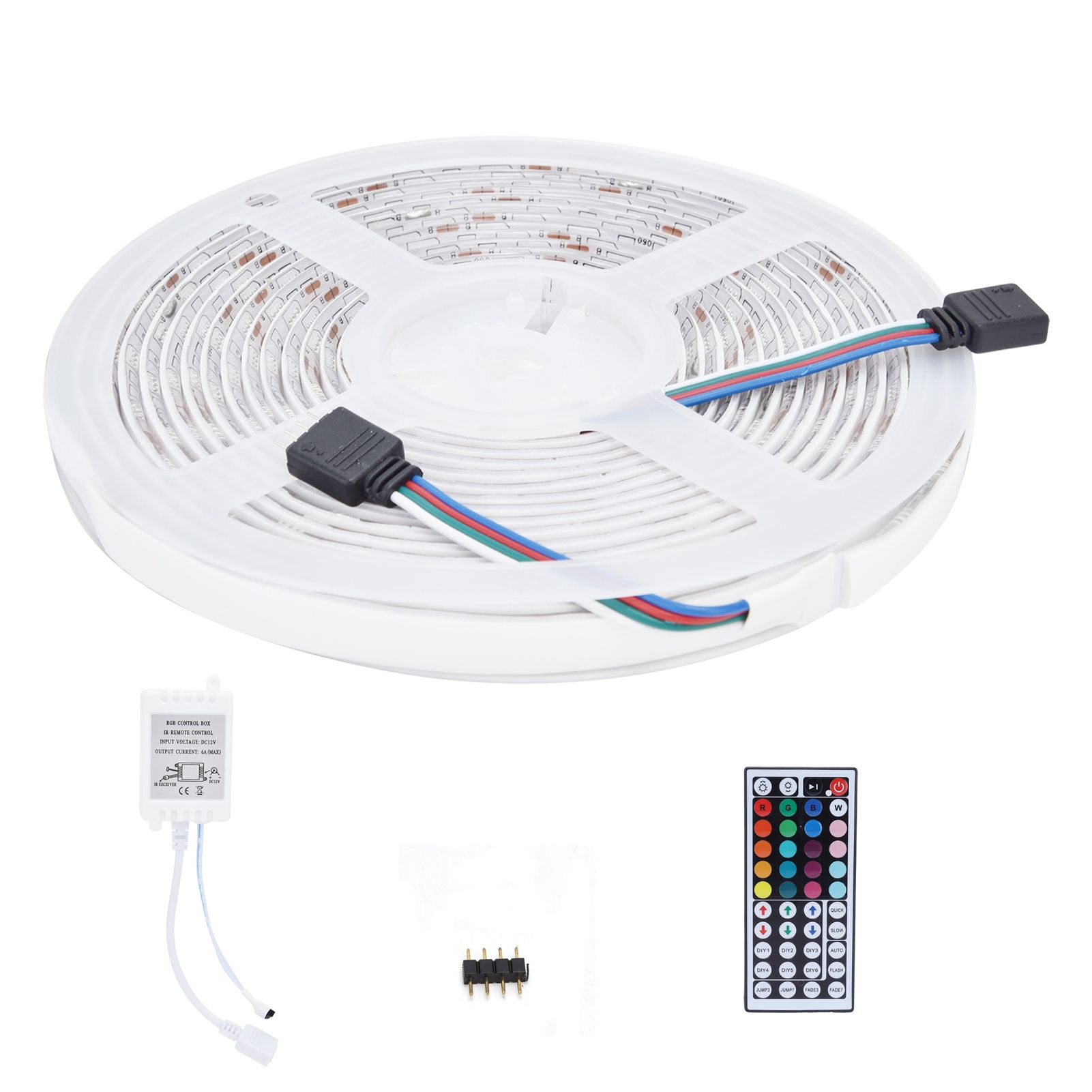 16.4ft LED Strip Light Remote Control 44‑Key Adjustable 5050 300LEDs RGBW view 6