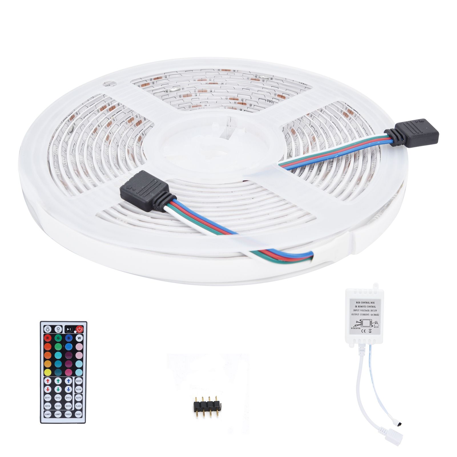 16.4ft LED Strip Light Remote Control 44‑Key Adjustable 5050 300LEDs RGBW view 7