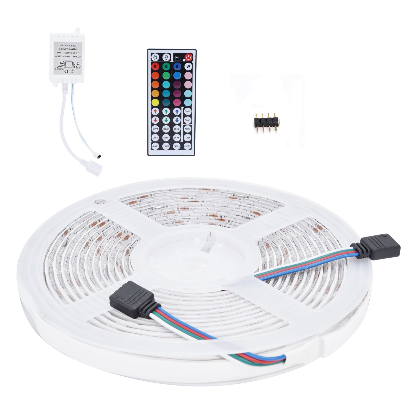 16.4ft LED Strip Light Remote Control 44‑Key Adjustable 5050 300LEDs RGBW view 9