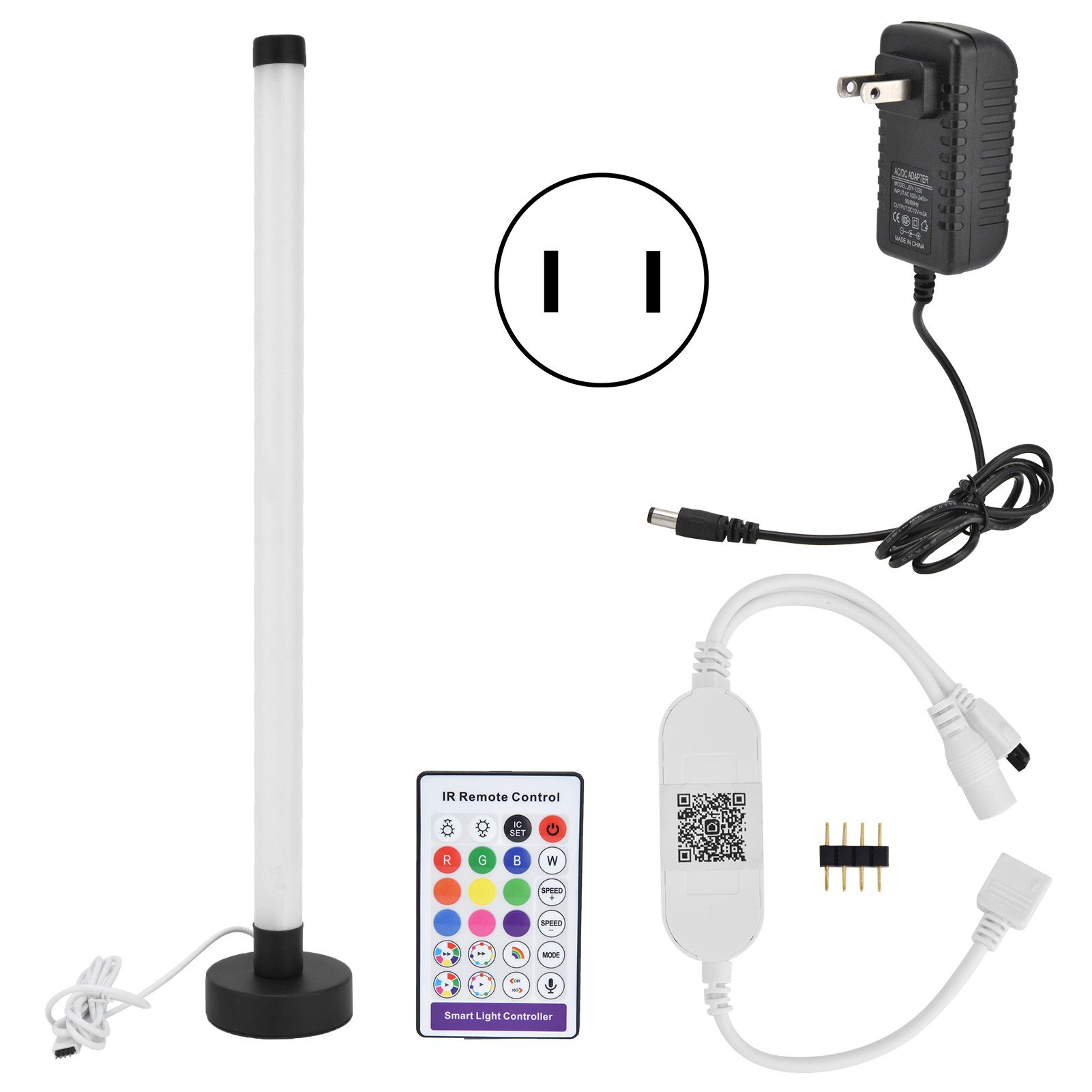 Floor Lamp WIFI APP RGBW 16 Million Colors Household Modern 24‑Key Vertical view 2