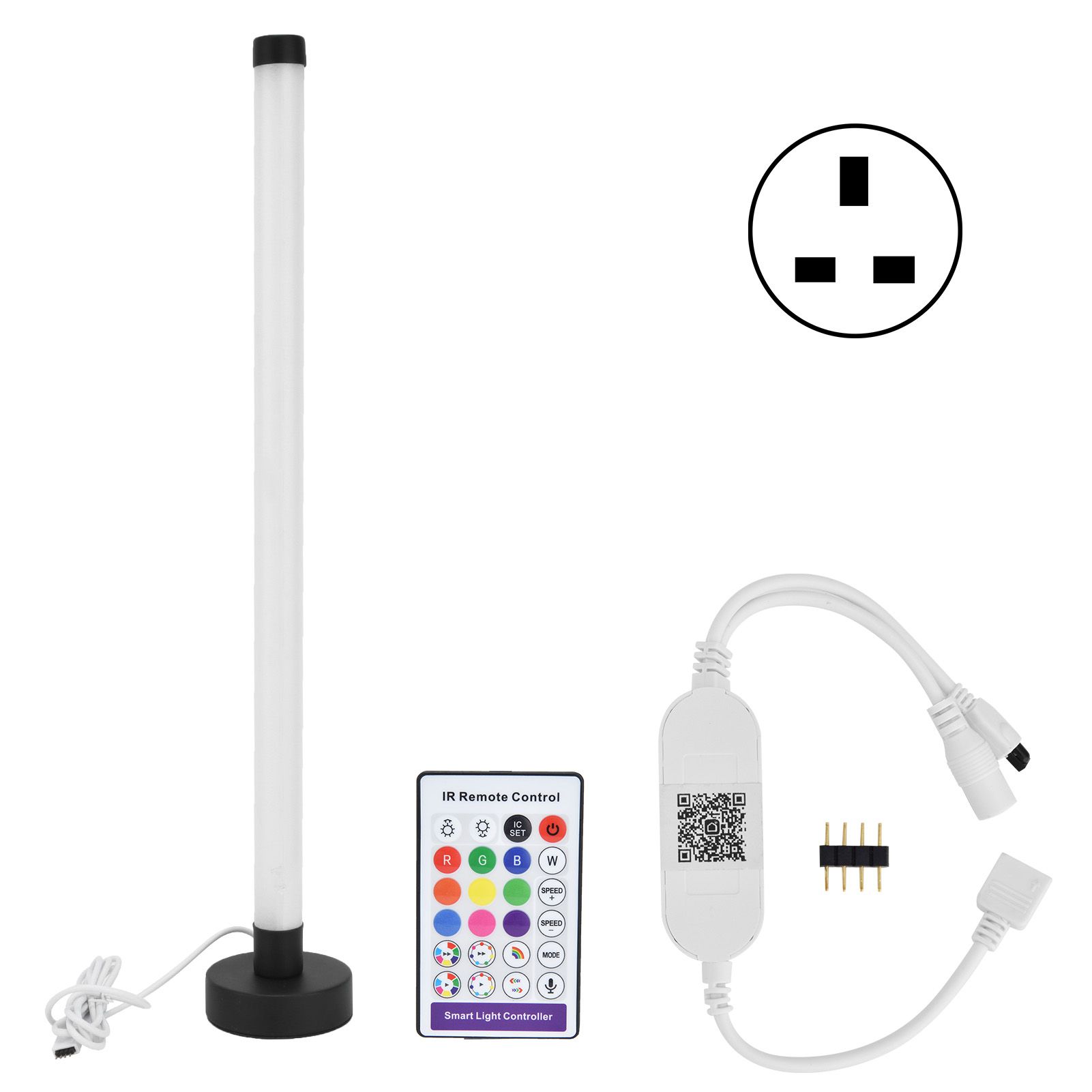 Floor Lamp WIFI APP RGBW 16 Million Colors Household Modern 24‑Key Vertical view 2