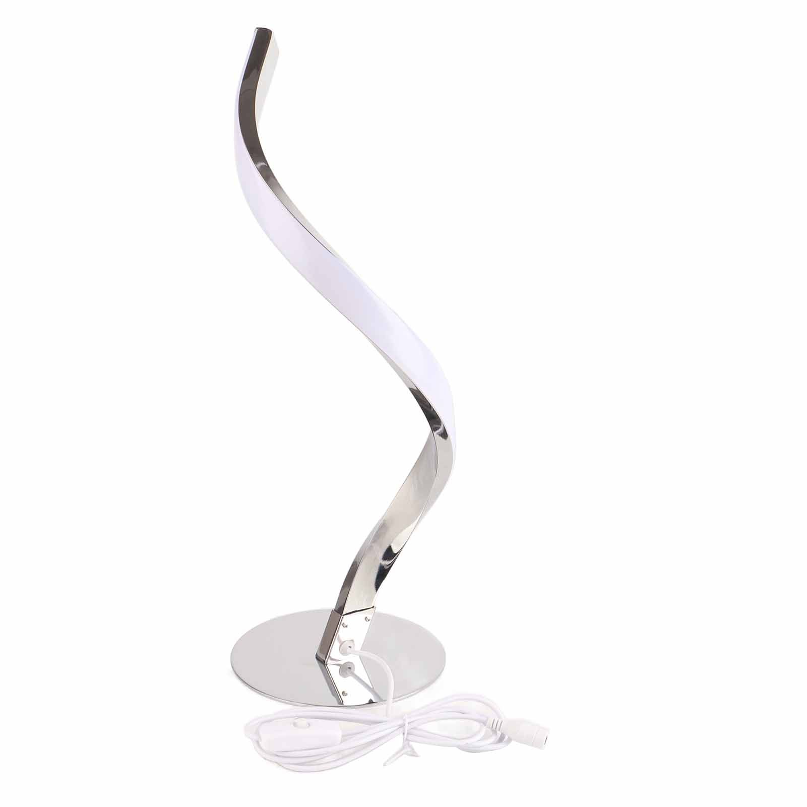 SShaped LED Spiral Table Lamp Reading Light Small Night Light for Bedside view 4