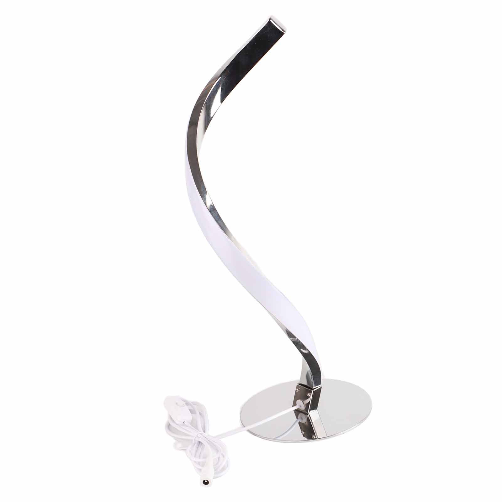SShaped LED Spiral Table Lamp Reading Light Small Night Light for Bedside view 8