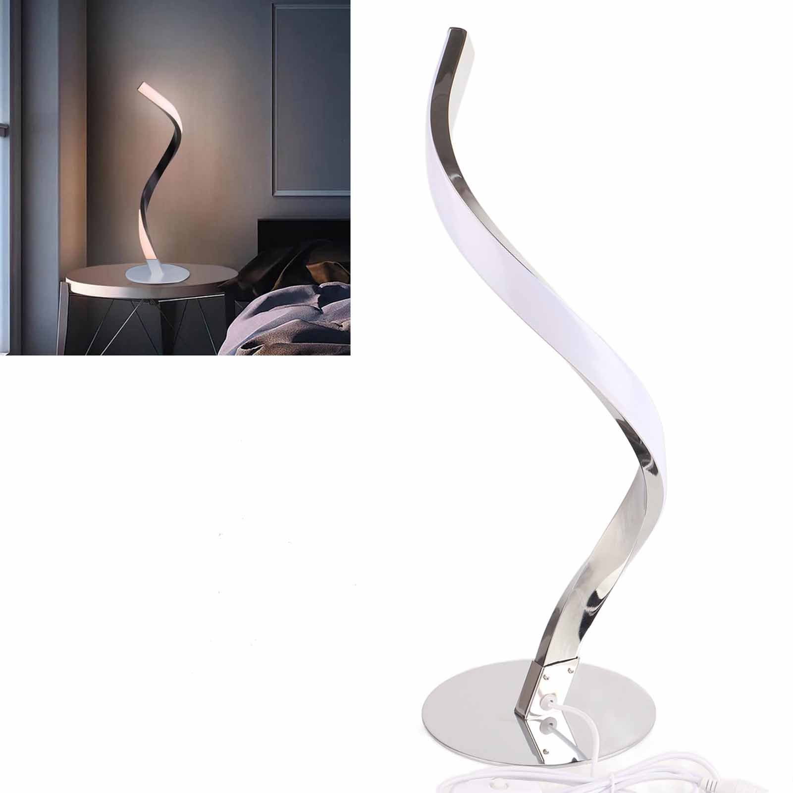 SShaped LED Spiral Table Lamp Reading Light Small Night Light for Bedside view 12