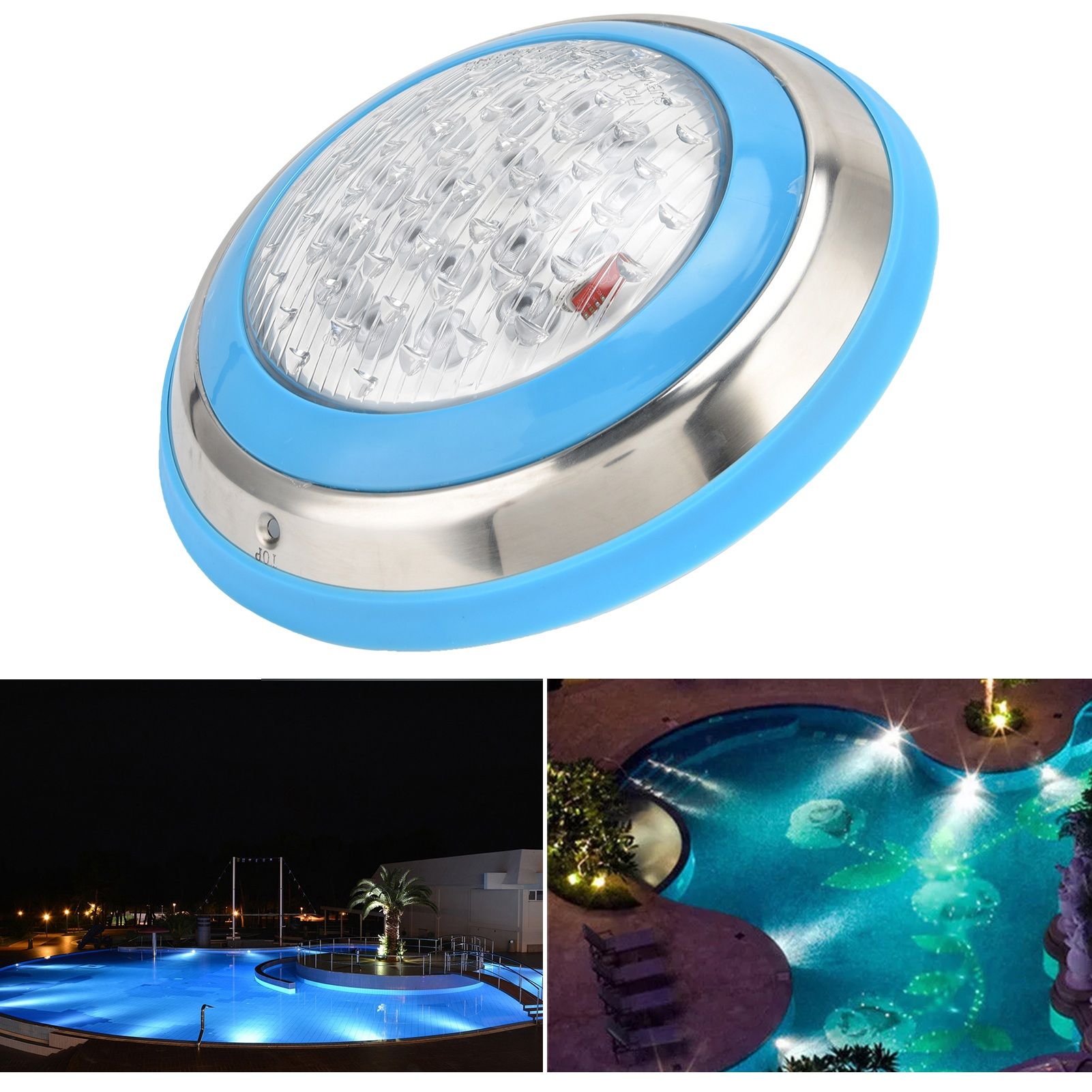 LED Swimming Pool Light Stainless Steel Rainproof Underwater Wall Lamp for view 11