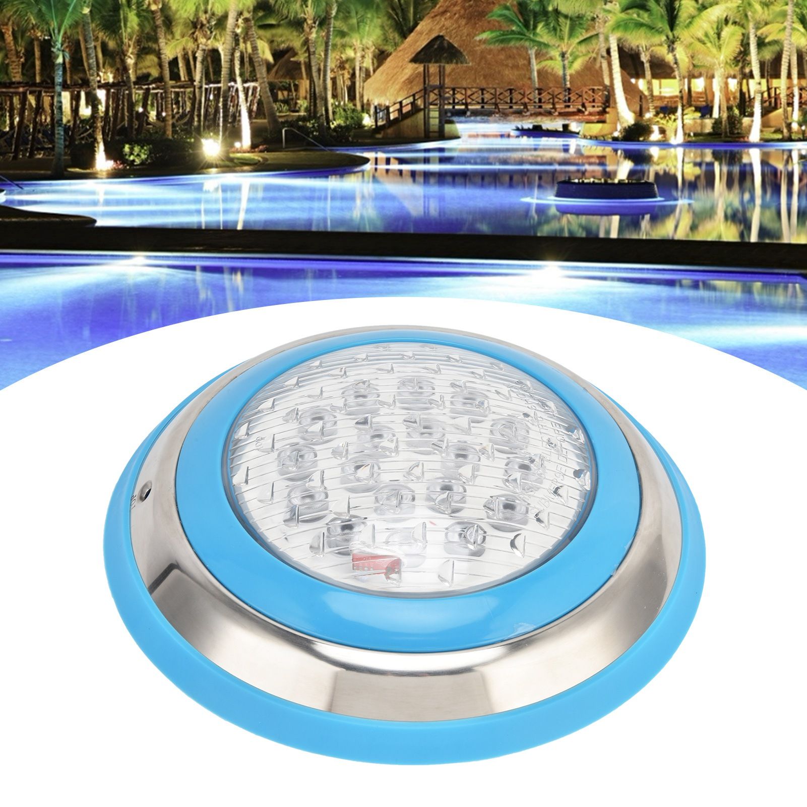 LED Swimming Pool Light Stainless Steel Rainproof Underwater Wall Lamp for view 12