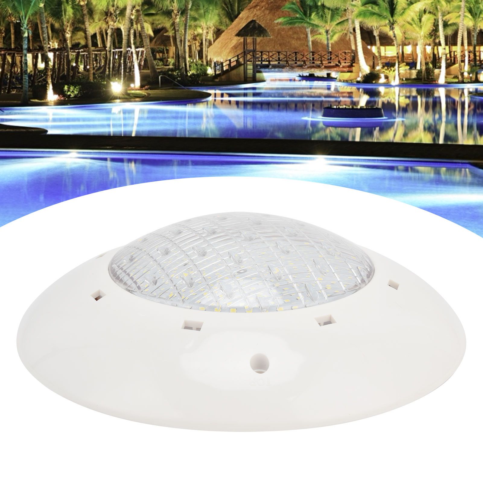 LED Underwater Light IP68 Waterproof Plastic WallMounted Swimming Pool Lamp view 12
