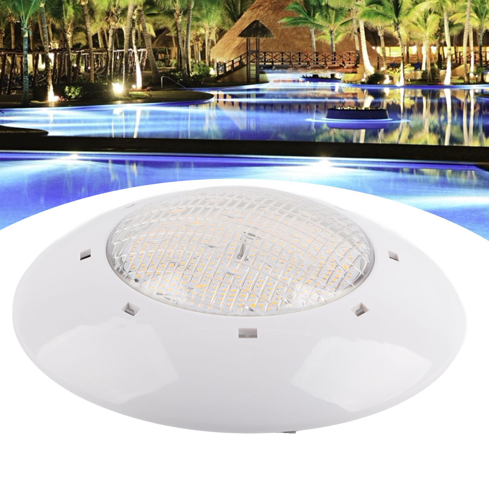 LED Underwater Light IP68 Waterproof Plastic WallMounted Swimming Pool Lamp view 12