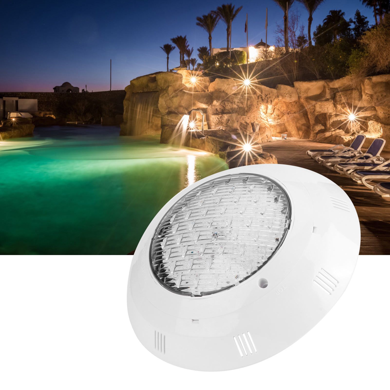 LED Pool Light IP68 Waterproof High Brightness WallMounted Underwater Light view 10