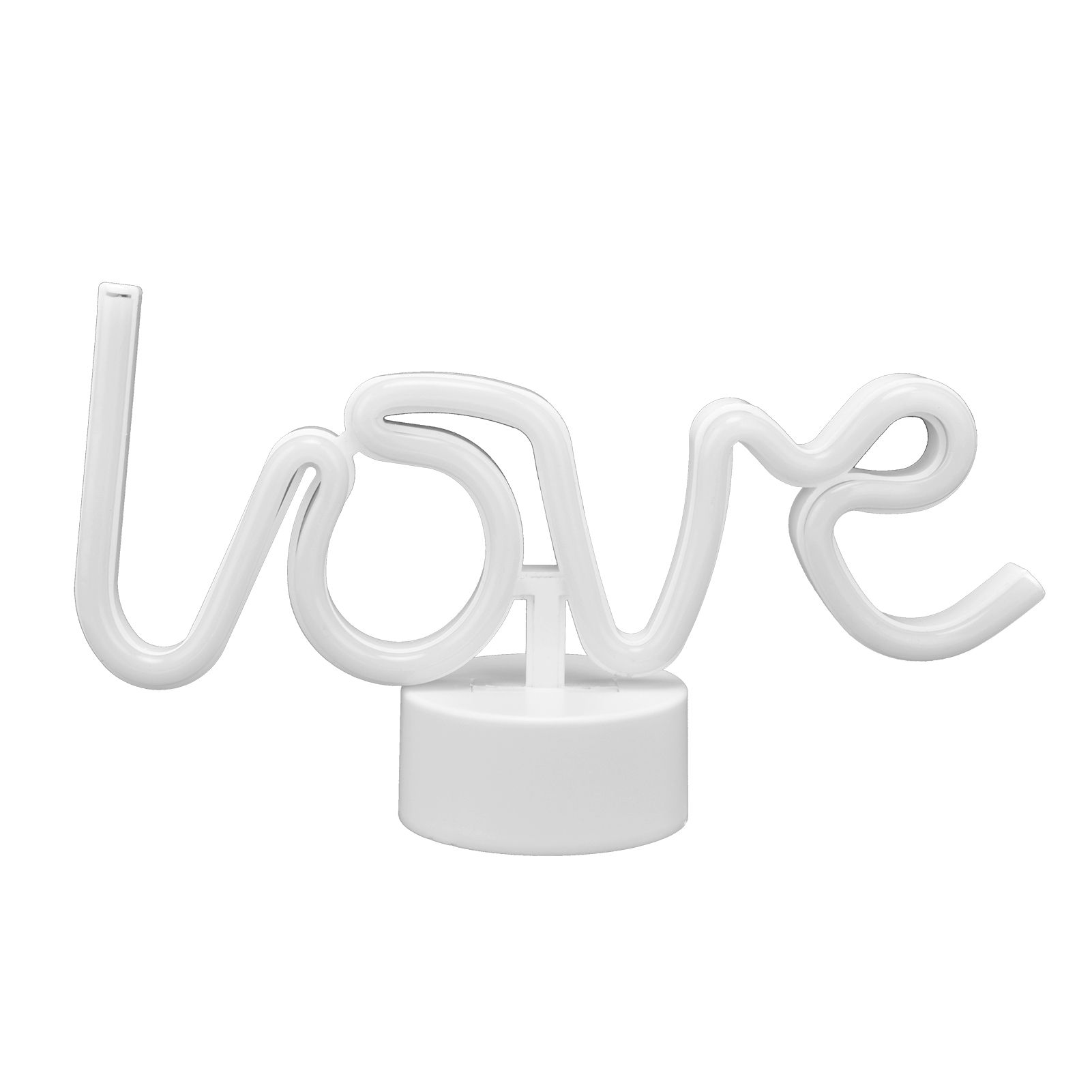 Pink Love Neon Light Battery Operated LED Neon Sign with Base for Home Bedroom view 4