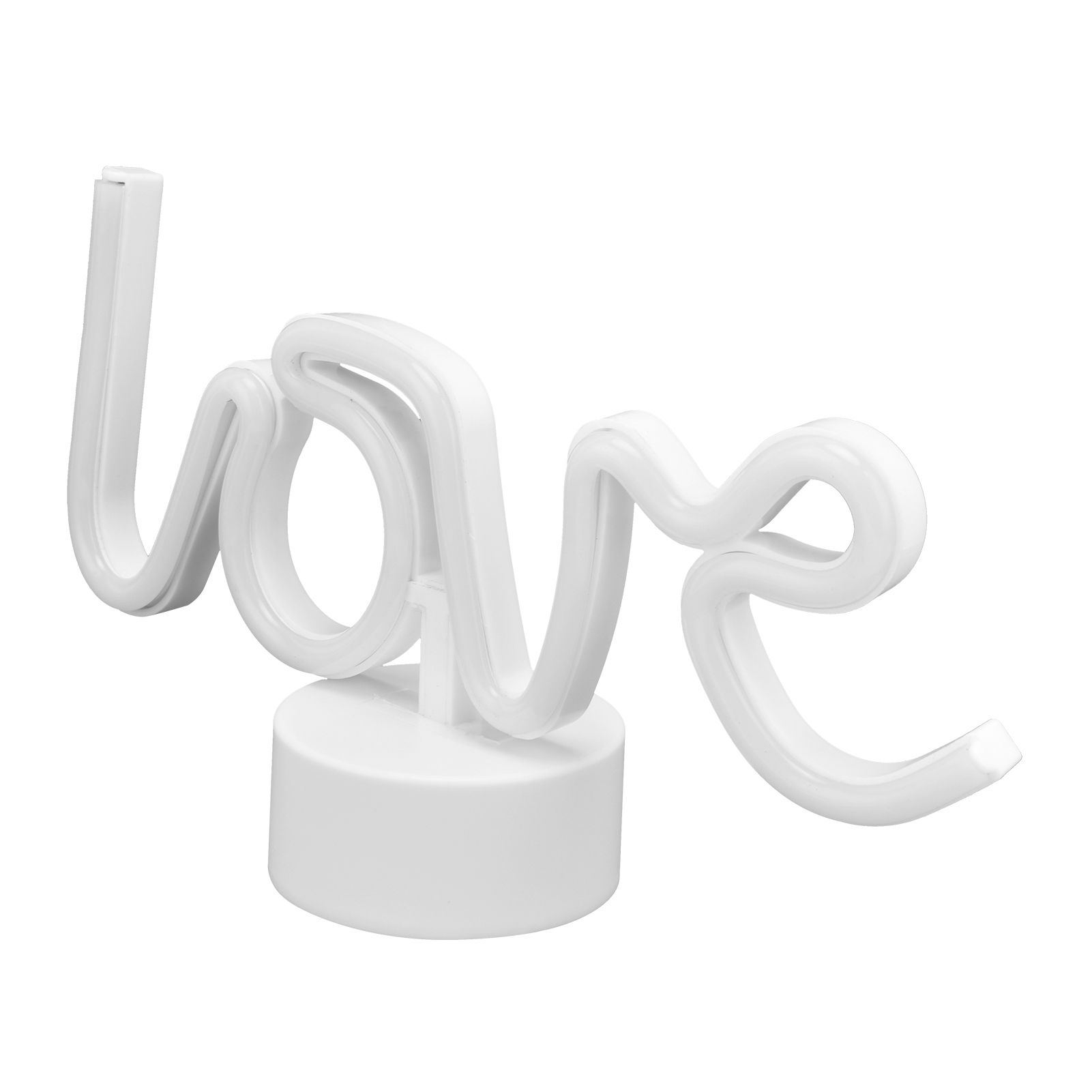 Pink Love Neon Light Battery Operated LED Neon Sign with Base for Home Bedroom view 10