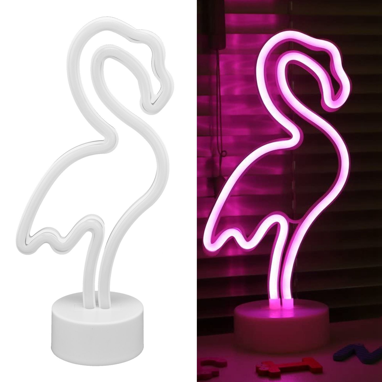 Bird Shaped LED Neon Light with Base Neon Sign for Bedroom Living Room Party view 11