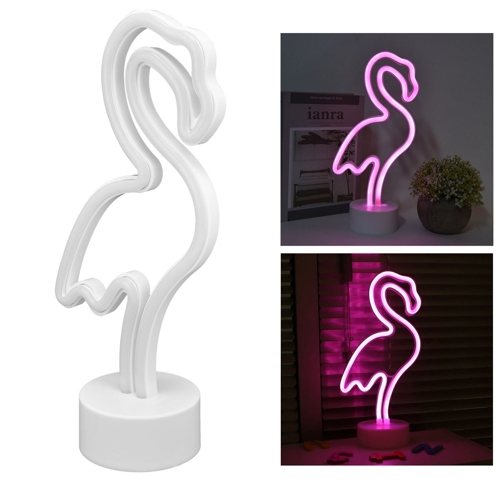 Bird Shaped LED Neon Light with Base Neon Sign for Bedroom Living Room Party view 12