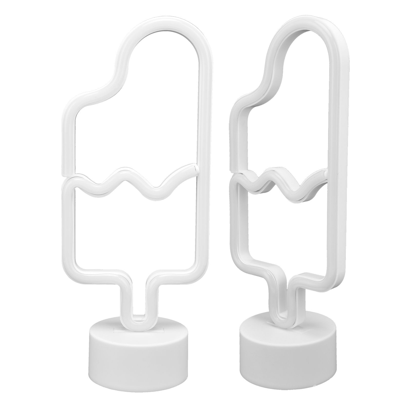 LED Neon Lamp Cute Ice Cream Neon Sign Light with Base Baby's Room Bar Party view 3