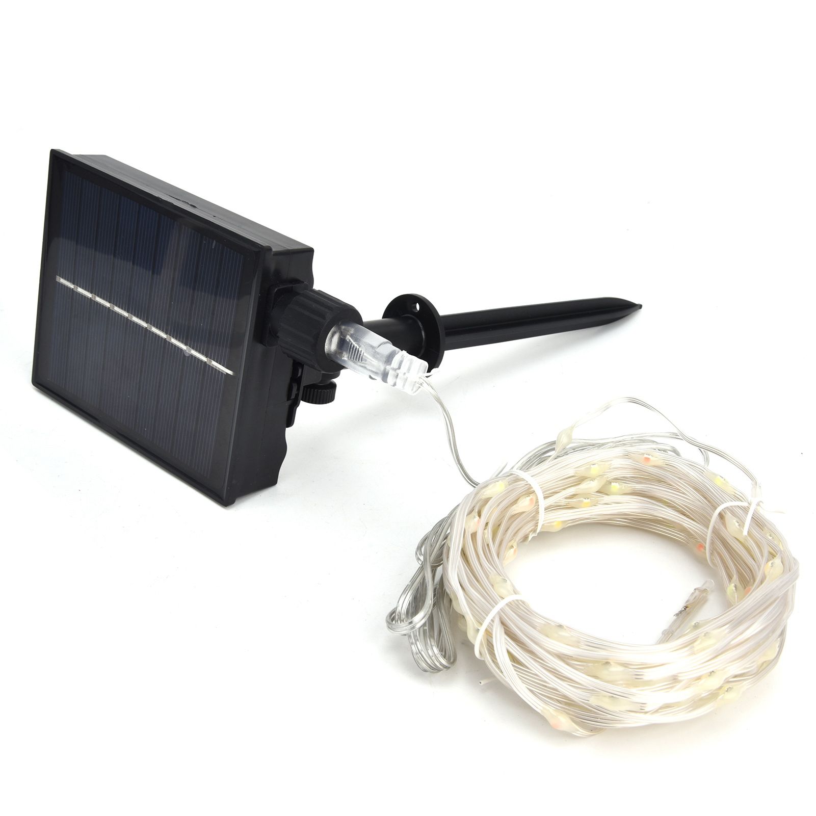 96LEDs Colorful String Lights 8 Modes Solar Powered Waterproof Remote view 3