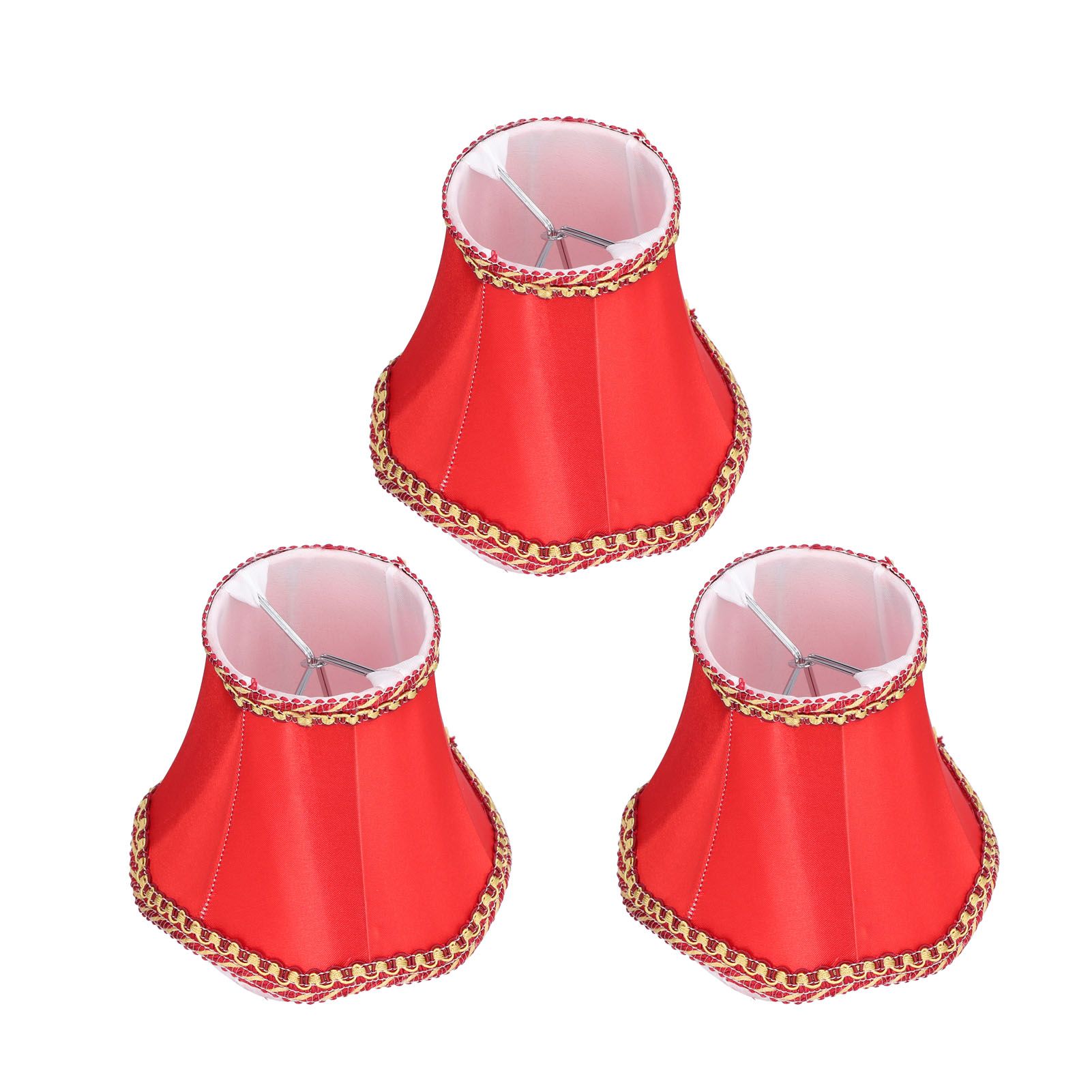 3Pcs E14 Fabric Lamp Shade Modern ClipOn Lampshade for Home Wall Candle Lamps view 2