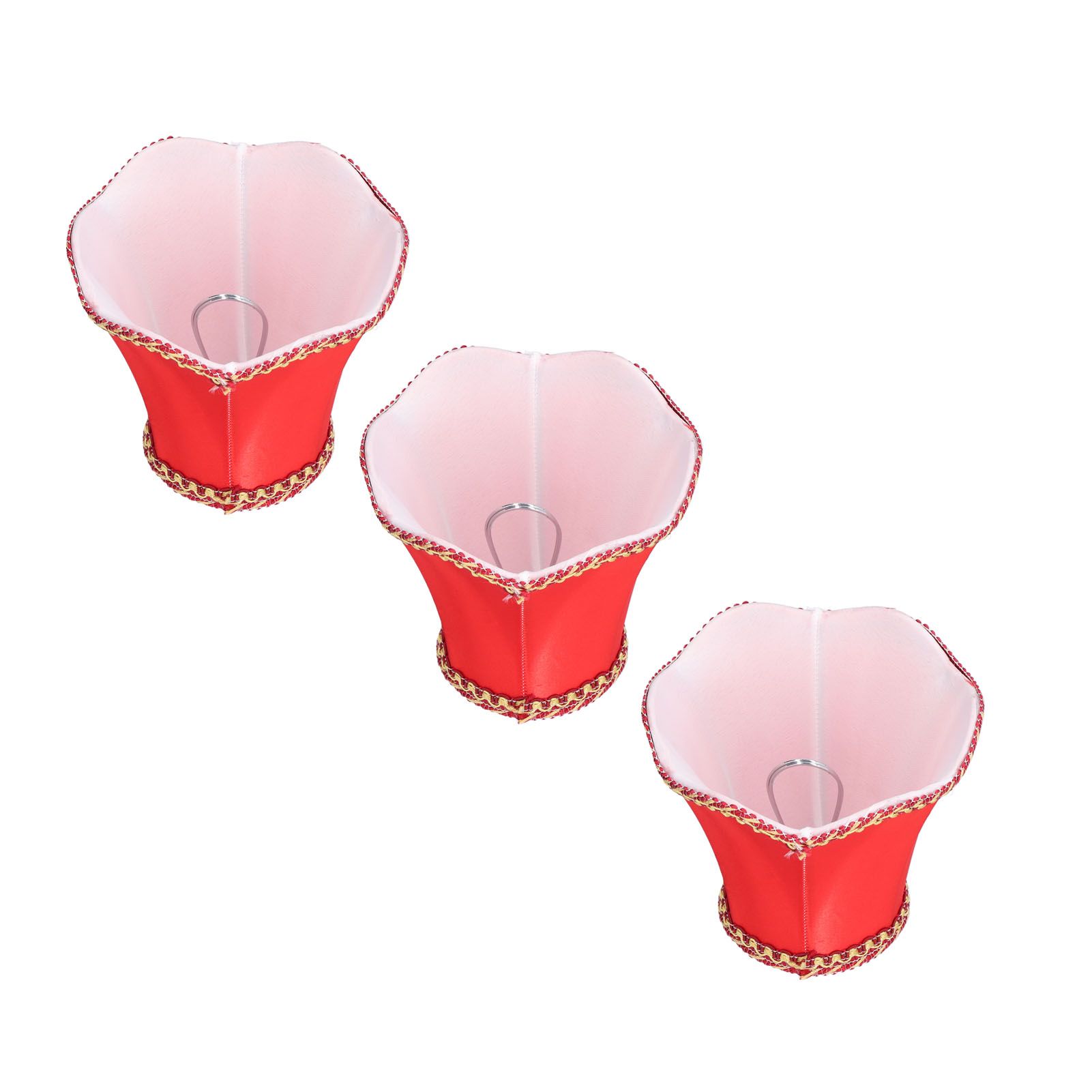 3Pcs E14 Fabric Lamp Shade Modern ClipOn Lampshade for Home Wall Candle Lamps view 4