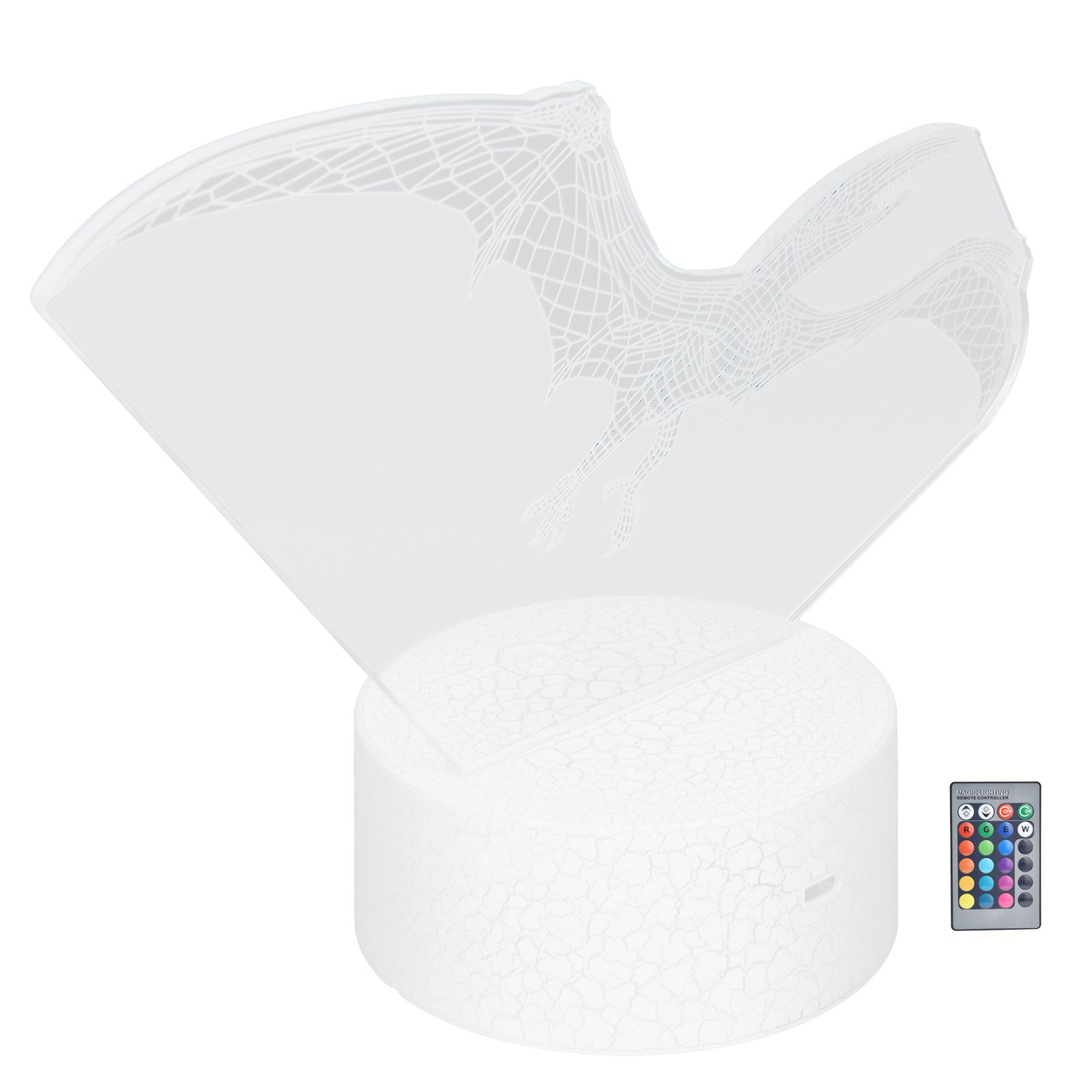 Night Light with Remote Control 16 Colors Changing Dimmable Night Lamp view 7