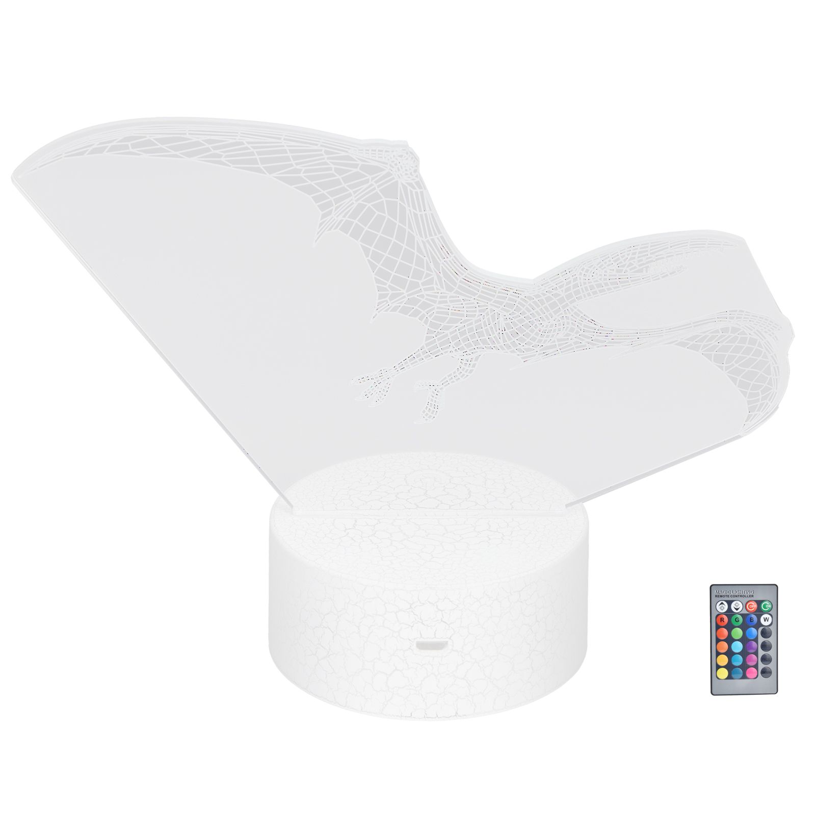 Night Light with Remote Control 16 Colors Changing Dimmable Night Lamp view 8