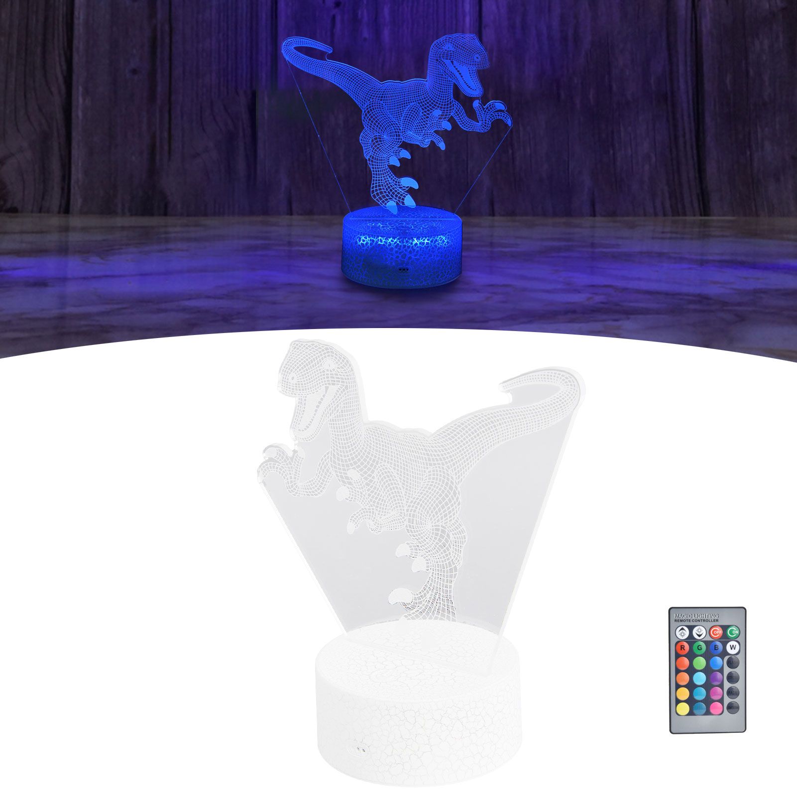 Touch Night Light 16 Colors Dimmable Remote Control Cartoon Night Light view 11