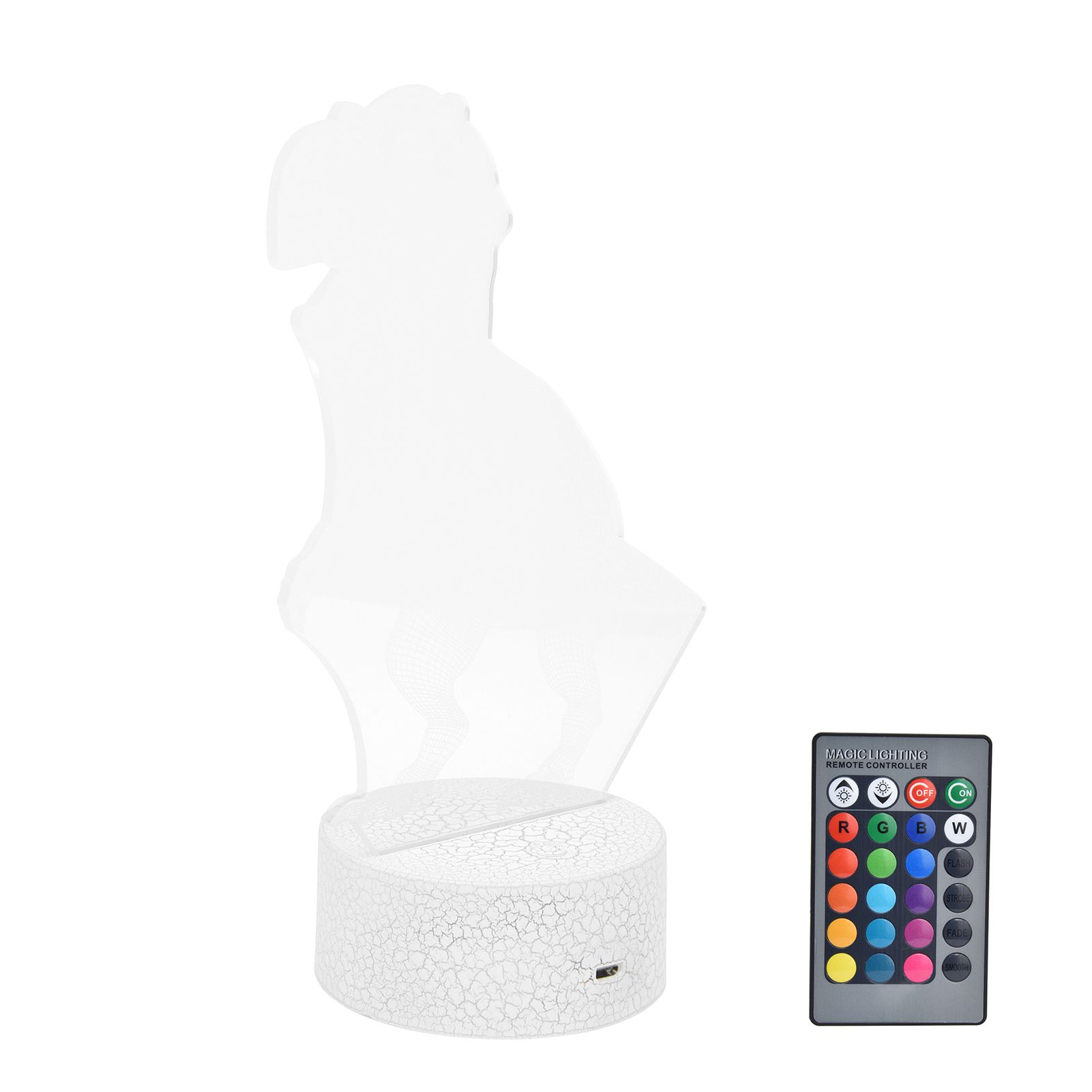 Dinosaur Lamp 16 Colors 4 Modes RGB Colorful Dimmable Remote Night Light Gift view 9