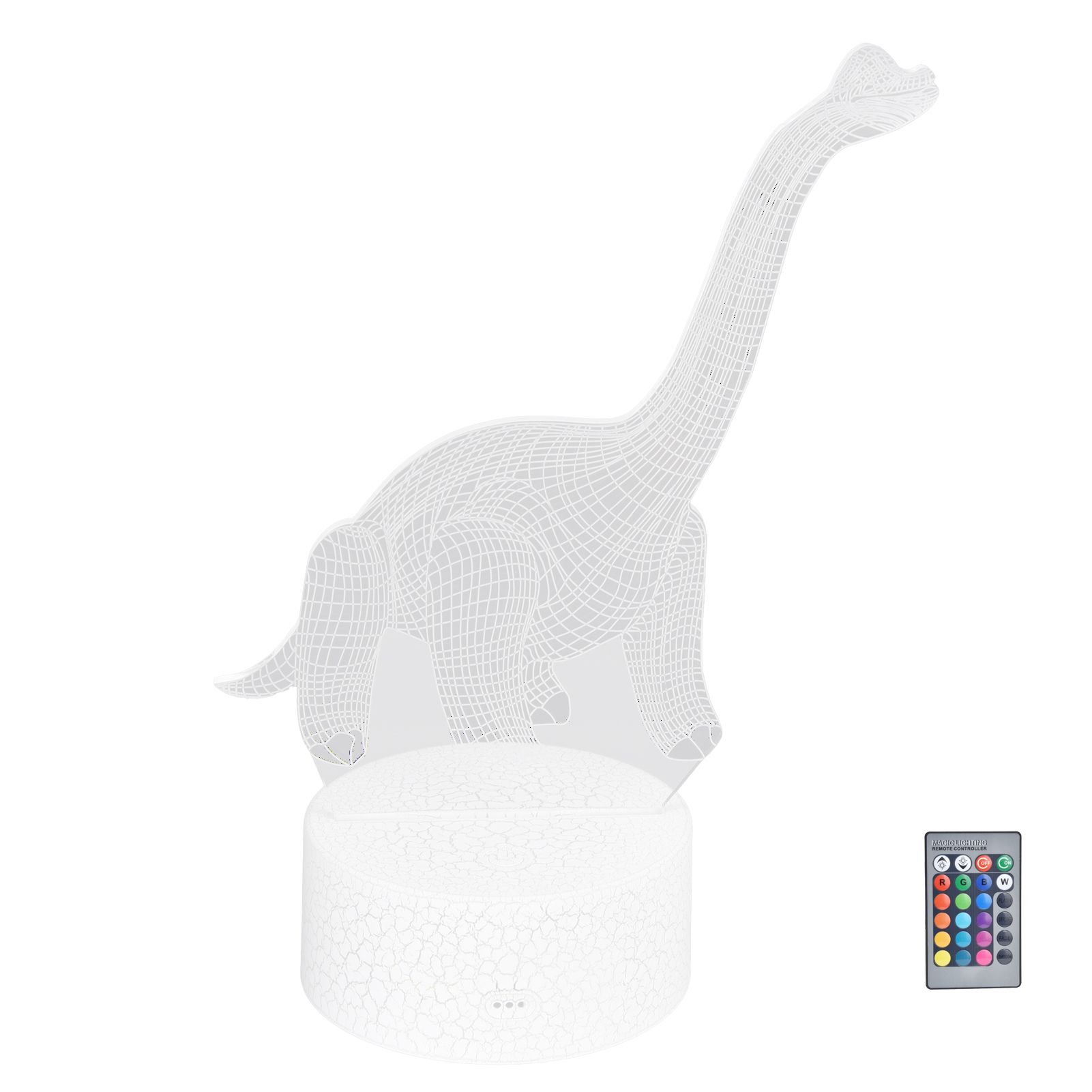 Dinosaur Night Light RGB 16 Colors 4 Modes Dimmable Lamp Support Remote Touch — image 1