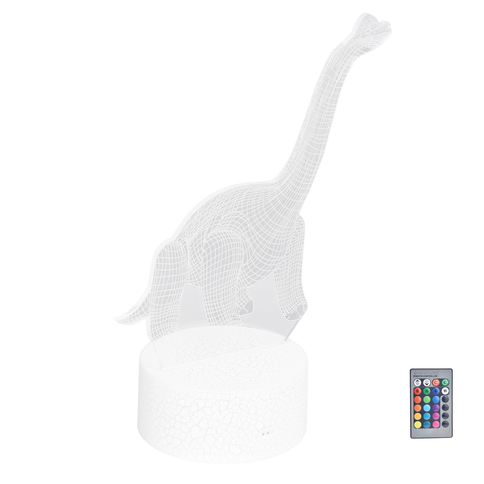 Dinosaur Night Light RGB 16 Colors 4 Modes Dimmable Lamp Support Remote Touch view 3