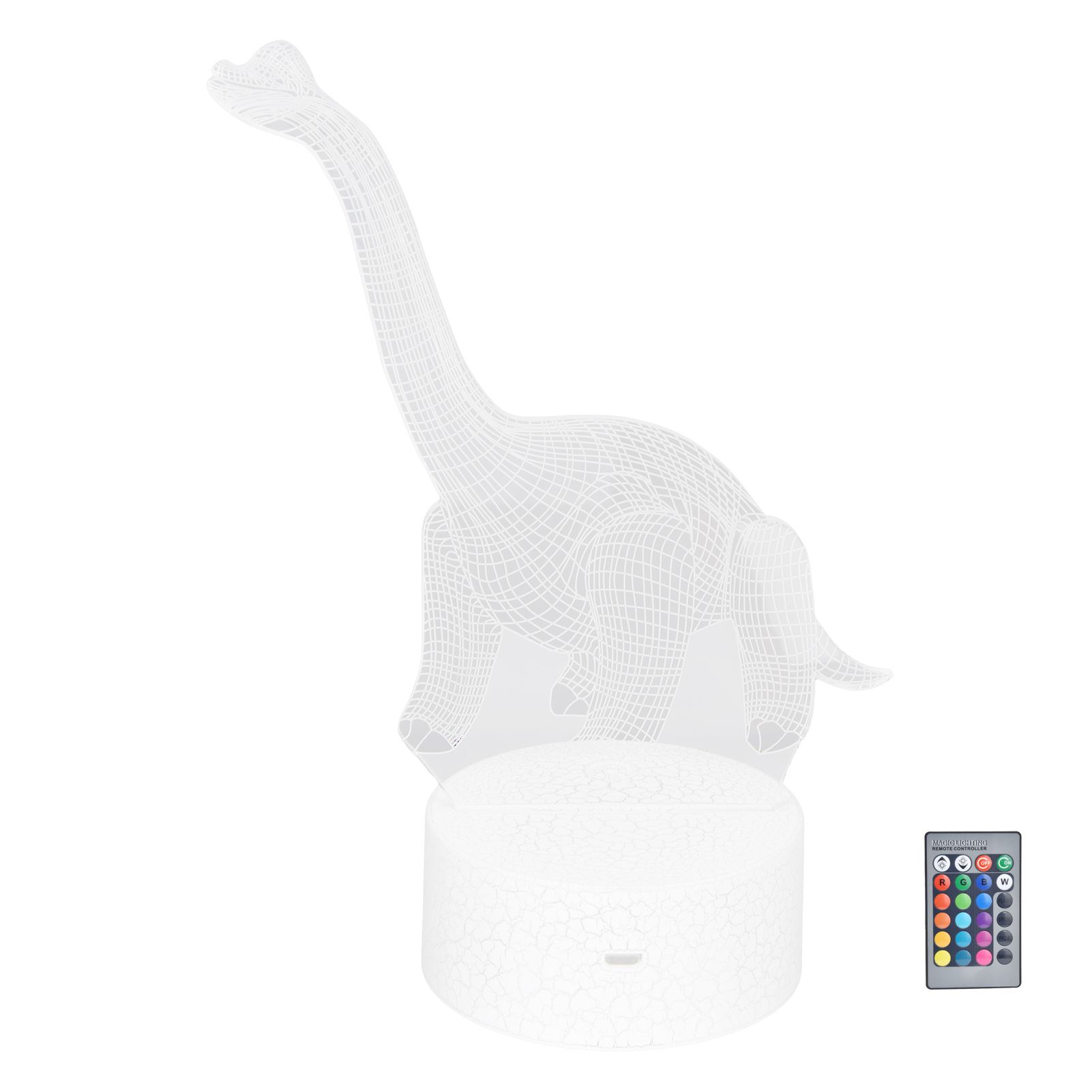 Dinosaur Night Light RGB 16 Colors 4 Modes Dimmable Lamp Support Remote Touch view 8