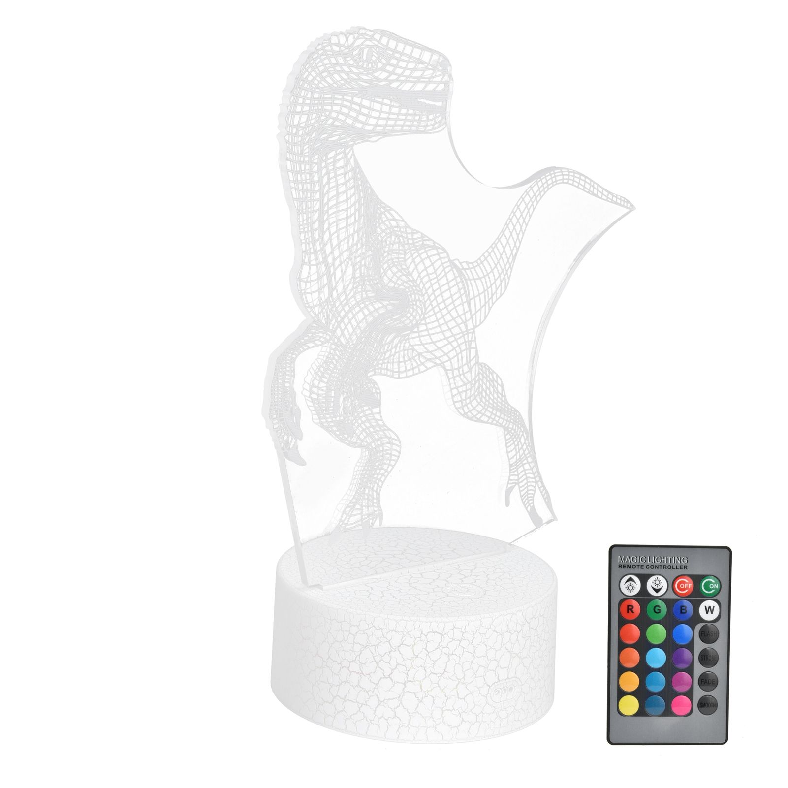Dinosaur Lamp 16 Color 5 Levels Brightness 4 Modes Nightlight Decor for Living view 4