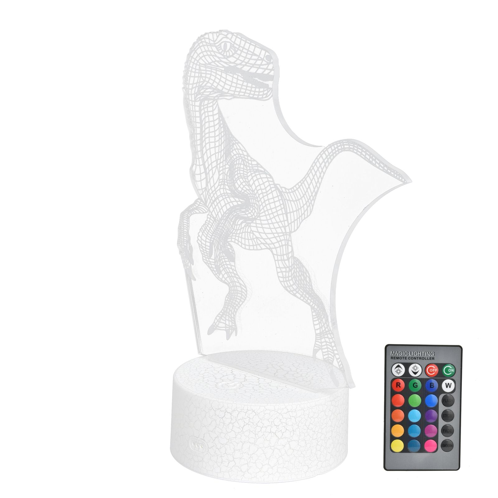 Dinosaur Lamp 16 Color 5 Levels Brightness 4 Modes Nightlight Decor for Living view 5