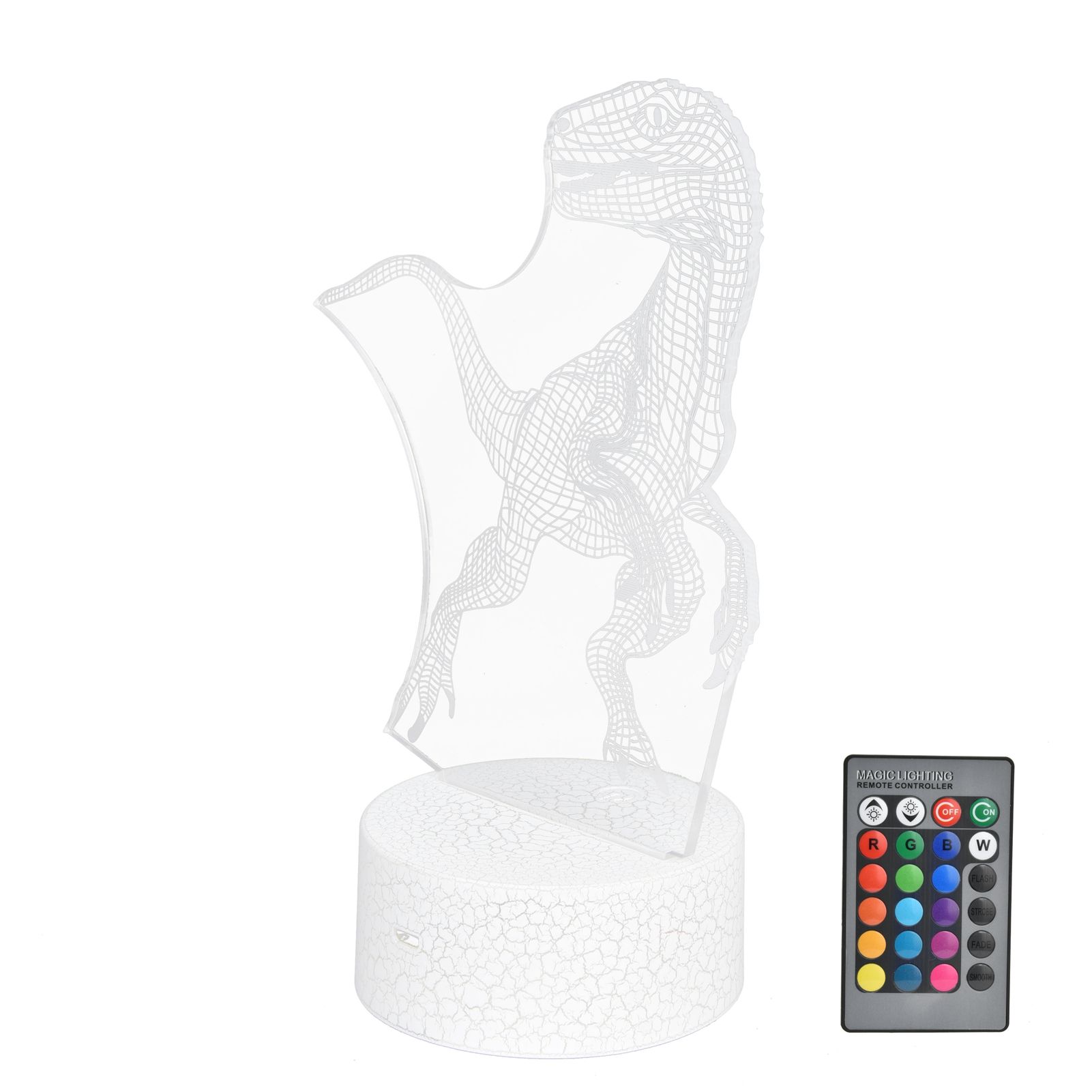 Dinosaur Lamp 16 Color 5 Levels Brightness 4 Modes Nightlight Decor for Living view 6