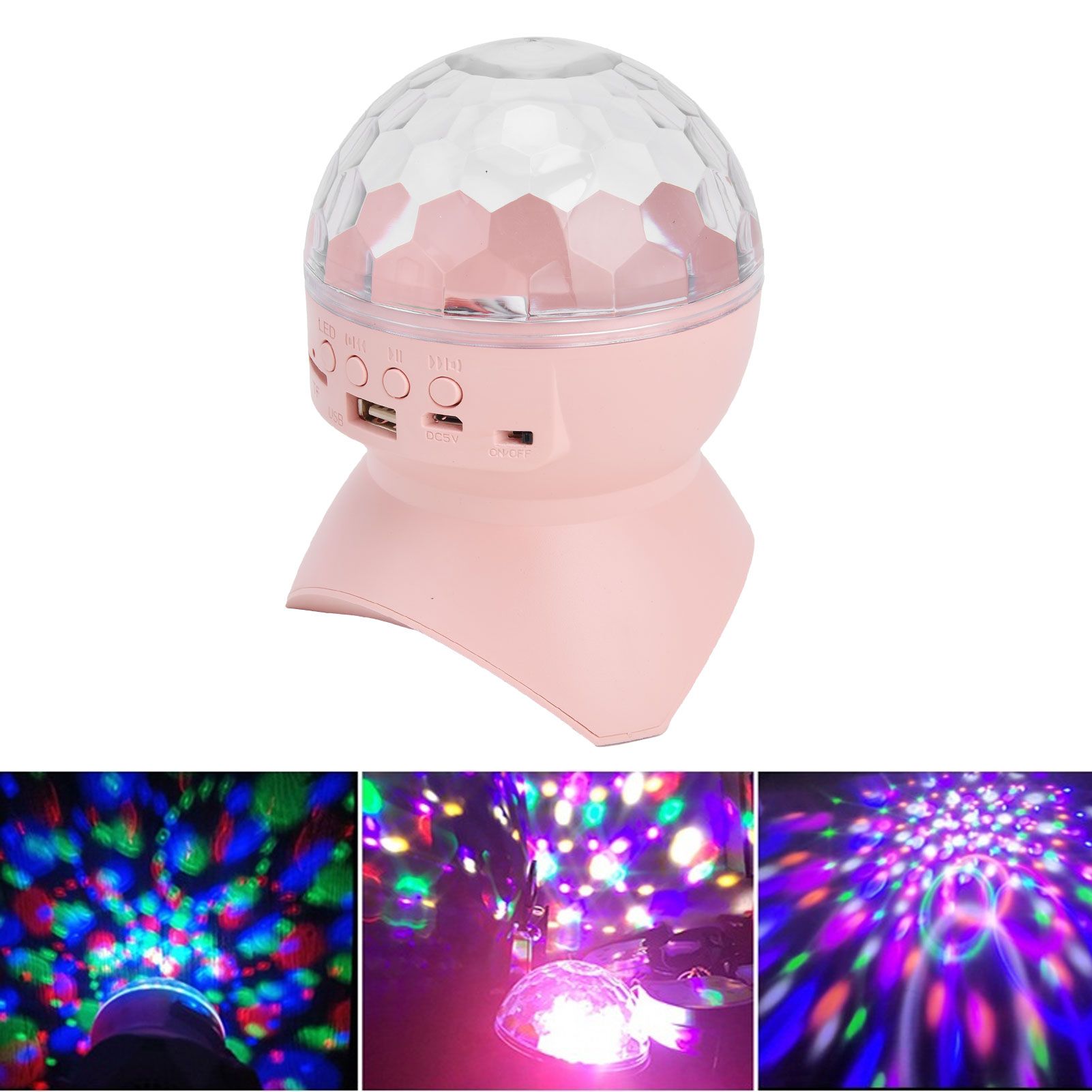 USB Star Projector Light Bluetooth Memory Card U Disk Music Night Lamp for view 12