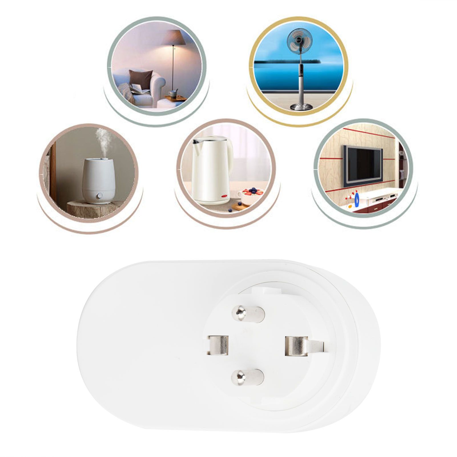 Smart Plug ABS Voice Control Outlet with Remote Control Function Support All view 11