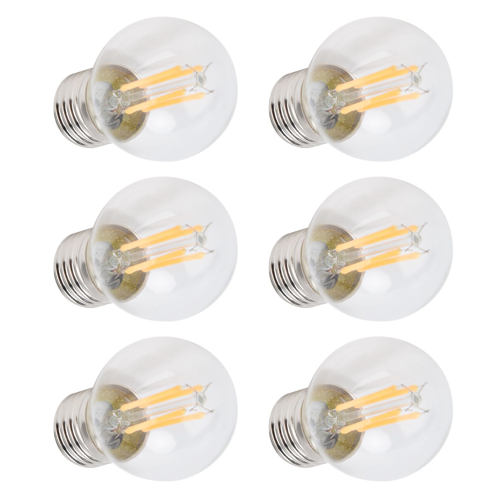 6Pcs Dimmable LED Lamp Bulbs G45 E27 4W Transparent Filament Bulbs for Home view 5