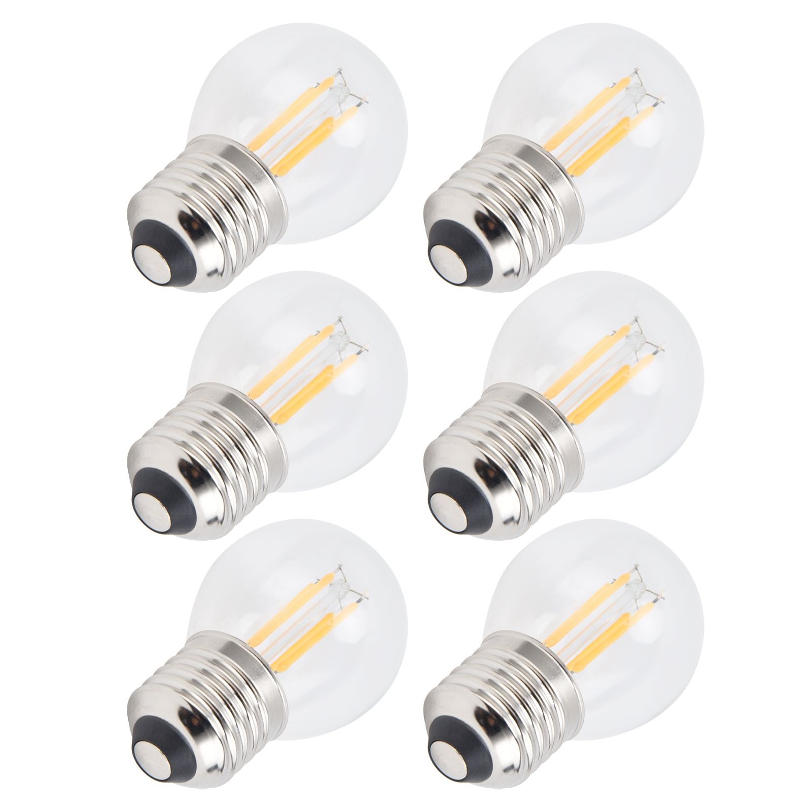 6Pcs Dimmable LED Lamp Bulbs G45 E27 4W Transparent Filament Bulbs for Home view 8