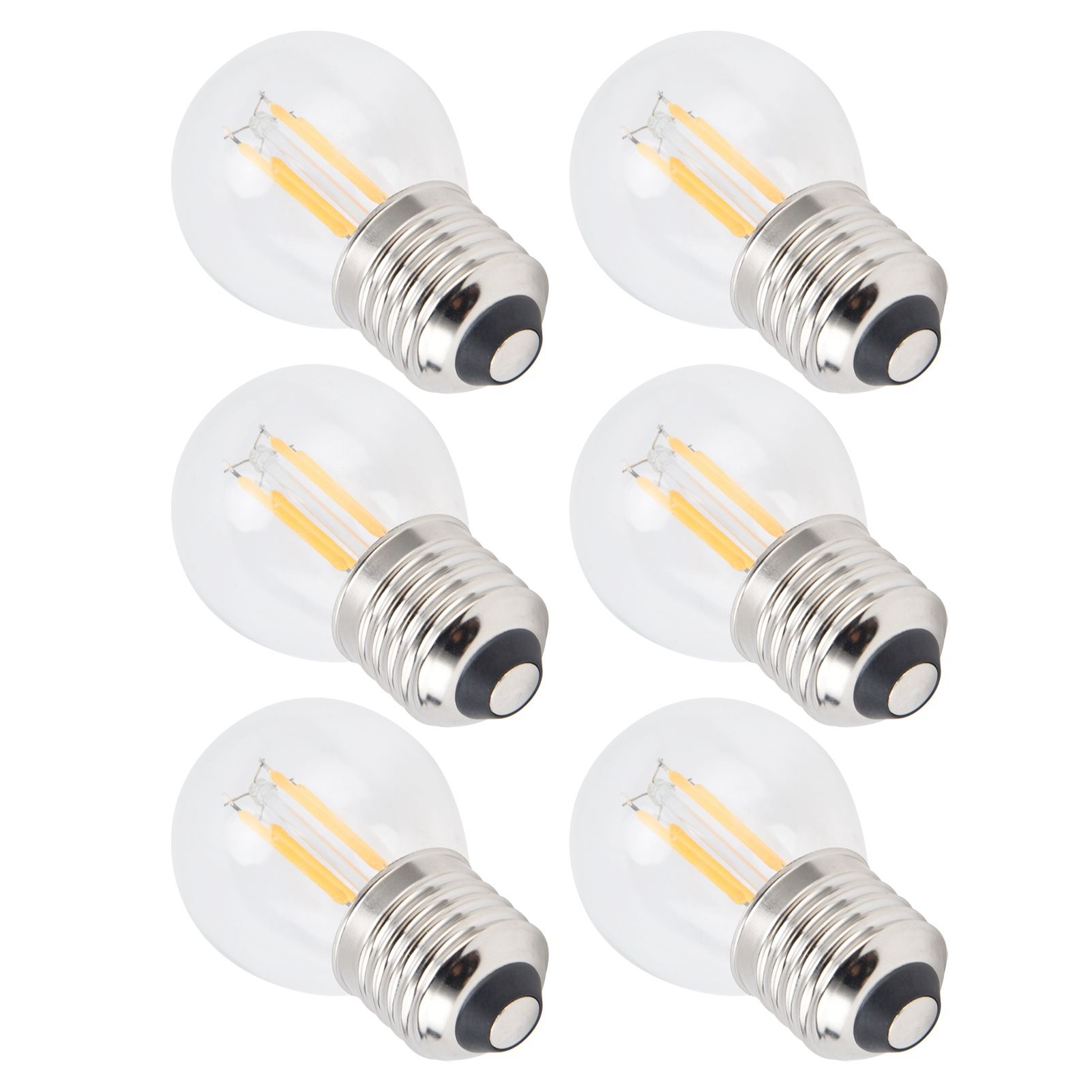 6Pcs Dimmable LED Lamp Bulbs G45 E27 4W Transparent Filament Bulbs for Home view 9